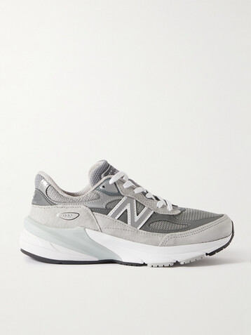 New Balance Made in USA 990V6 suede, leather and mesh sneakers