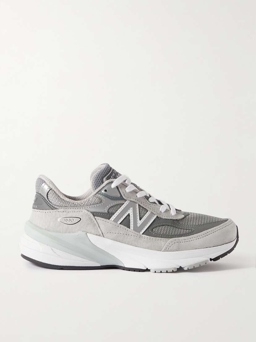 New Balance Made In Usa 990v6 Suede, Leather And Mesh Sneakers
