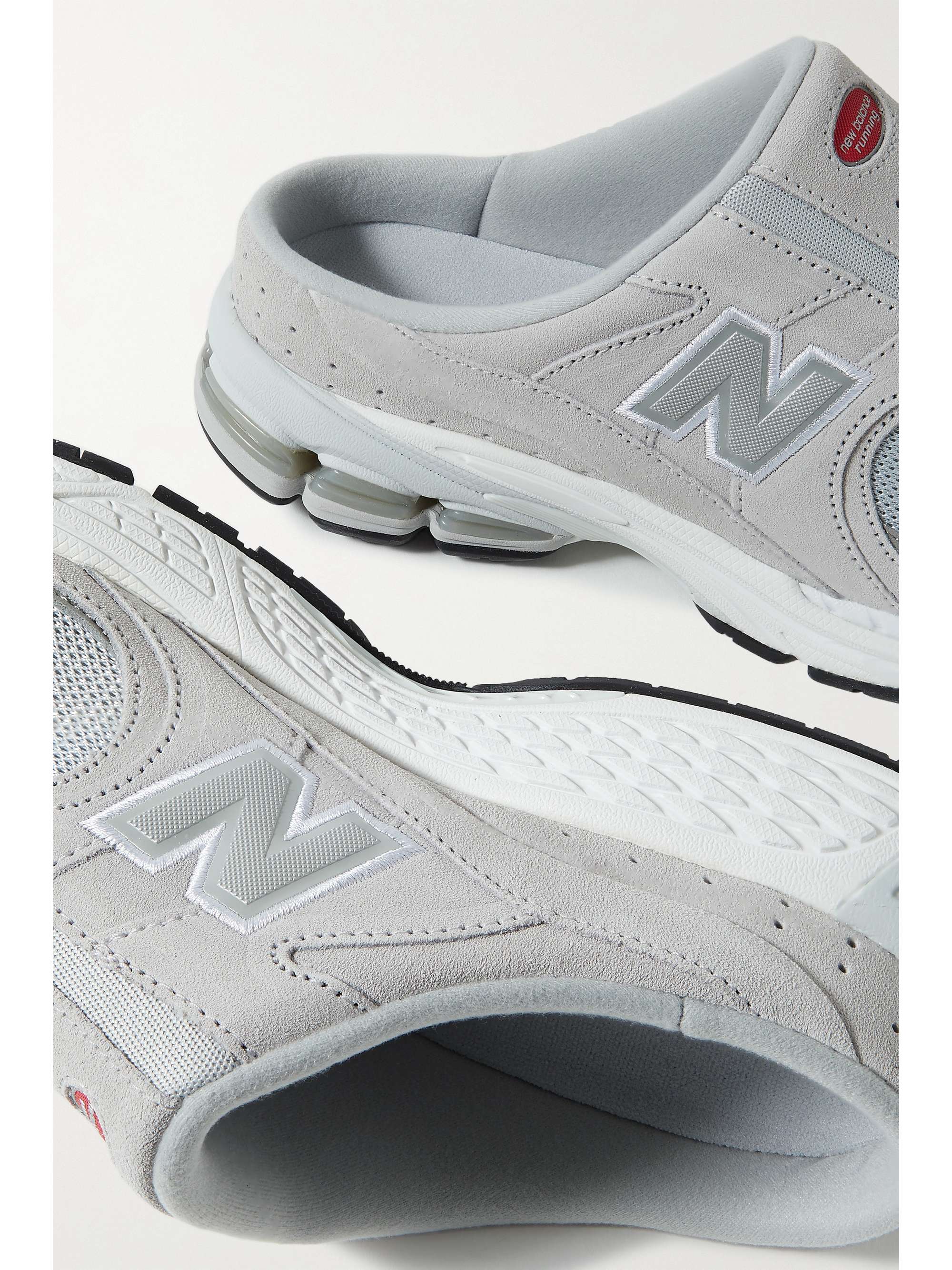 NEW BALANCE 2002RM suede and mesh slip-on sneakers | NET-A-PORTER US