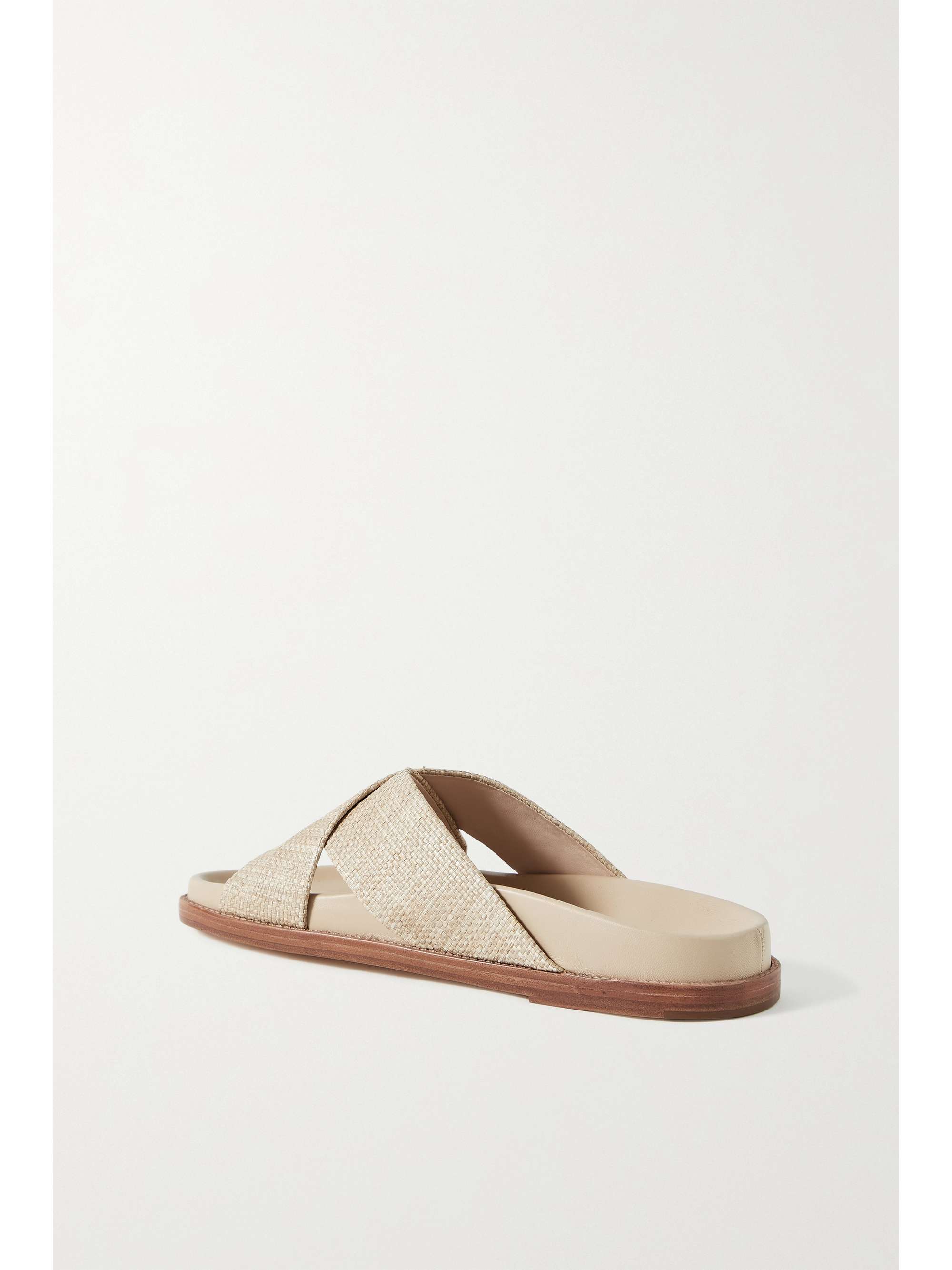 PORTE & PAIRE Raffia slides
