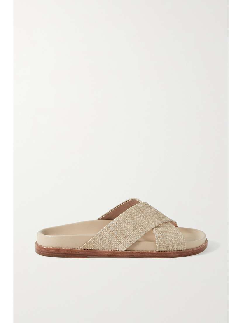 Porte & Paire Raffia Slides