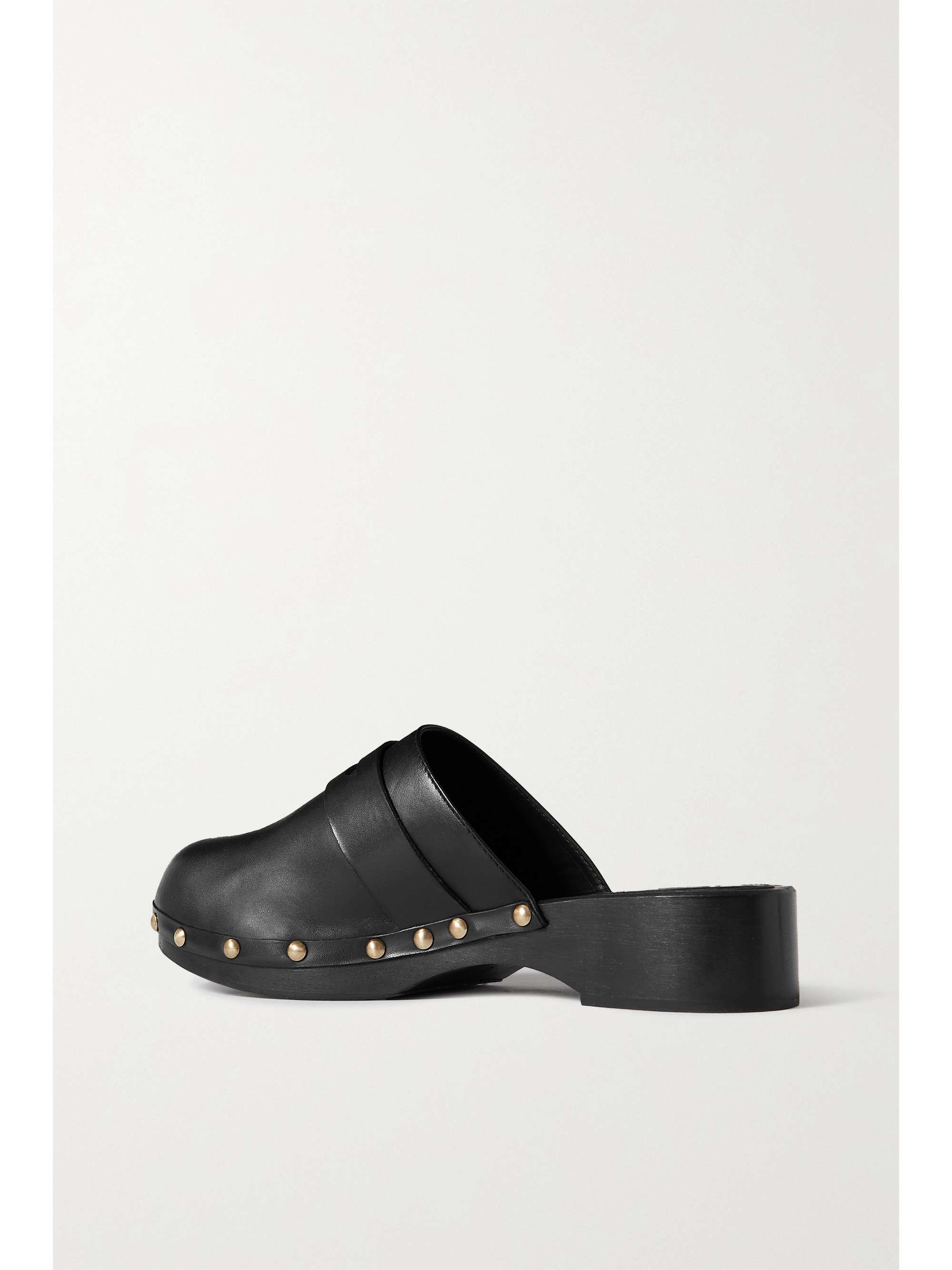 PORTE & PAIRE Studded leather clogs