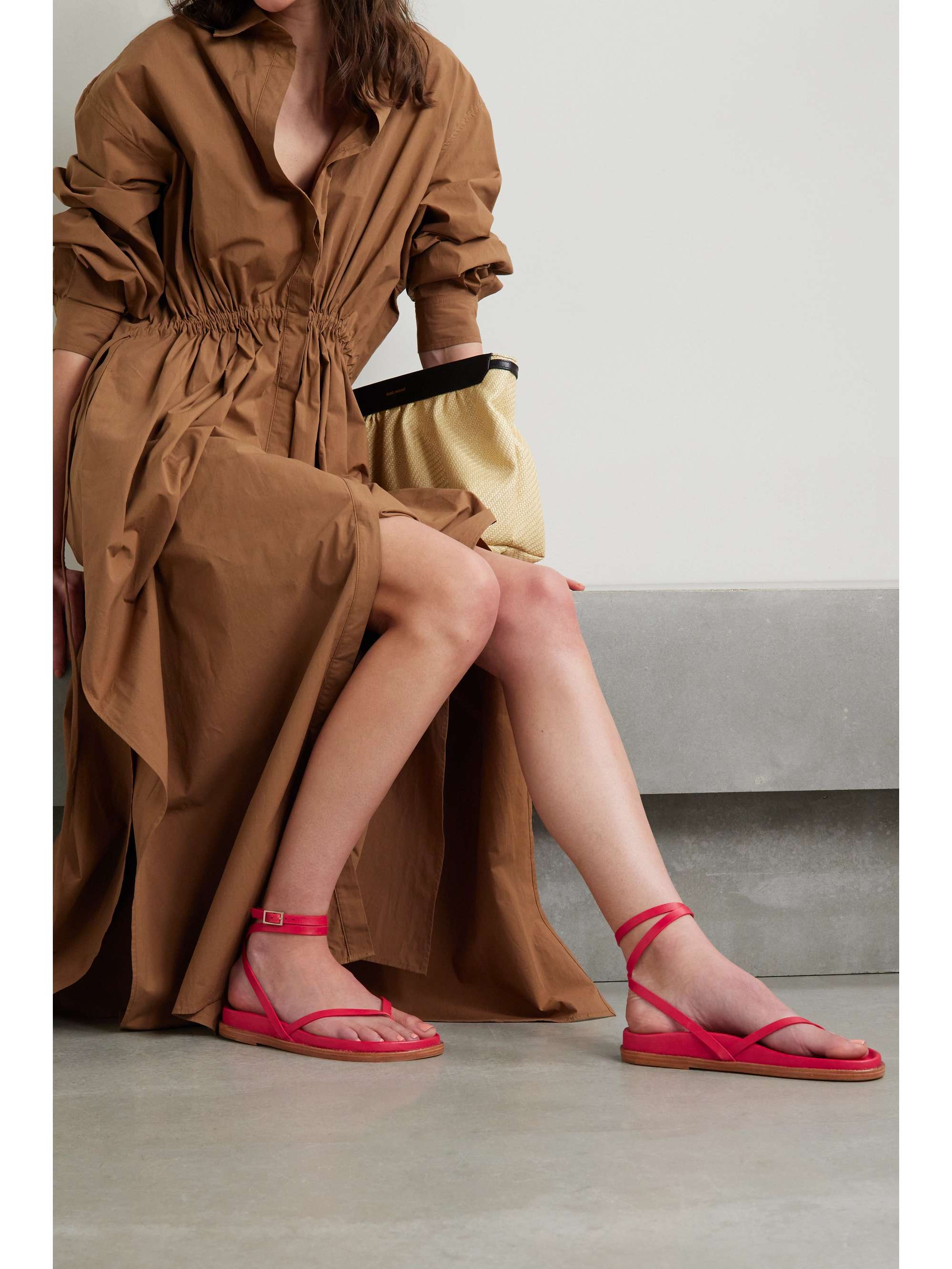 PORTE & PAIRE Leather sandals