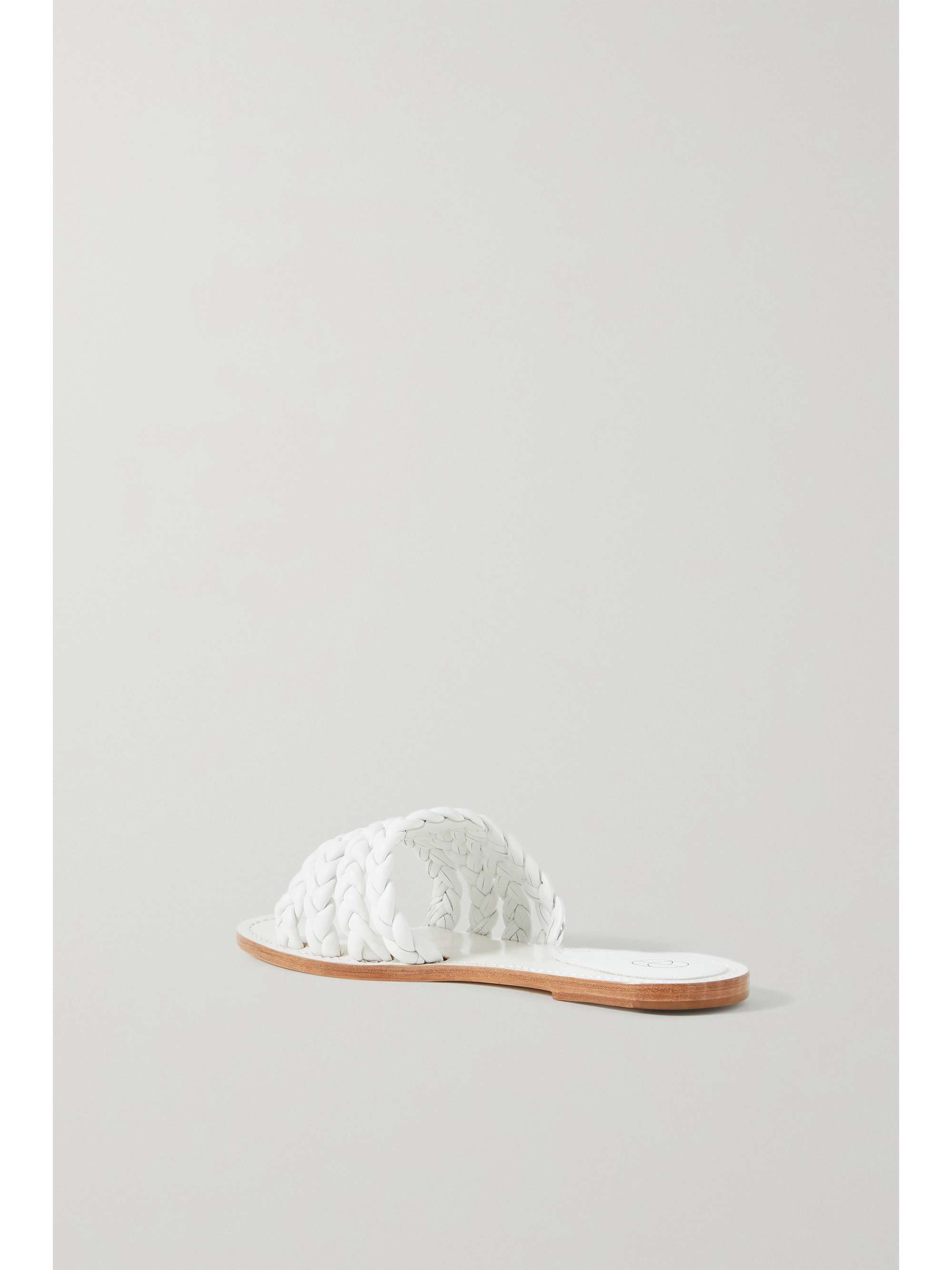 PORTE & PAIRE Braided leather slides