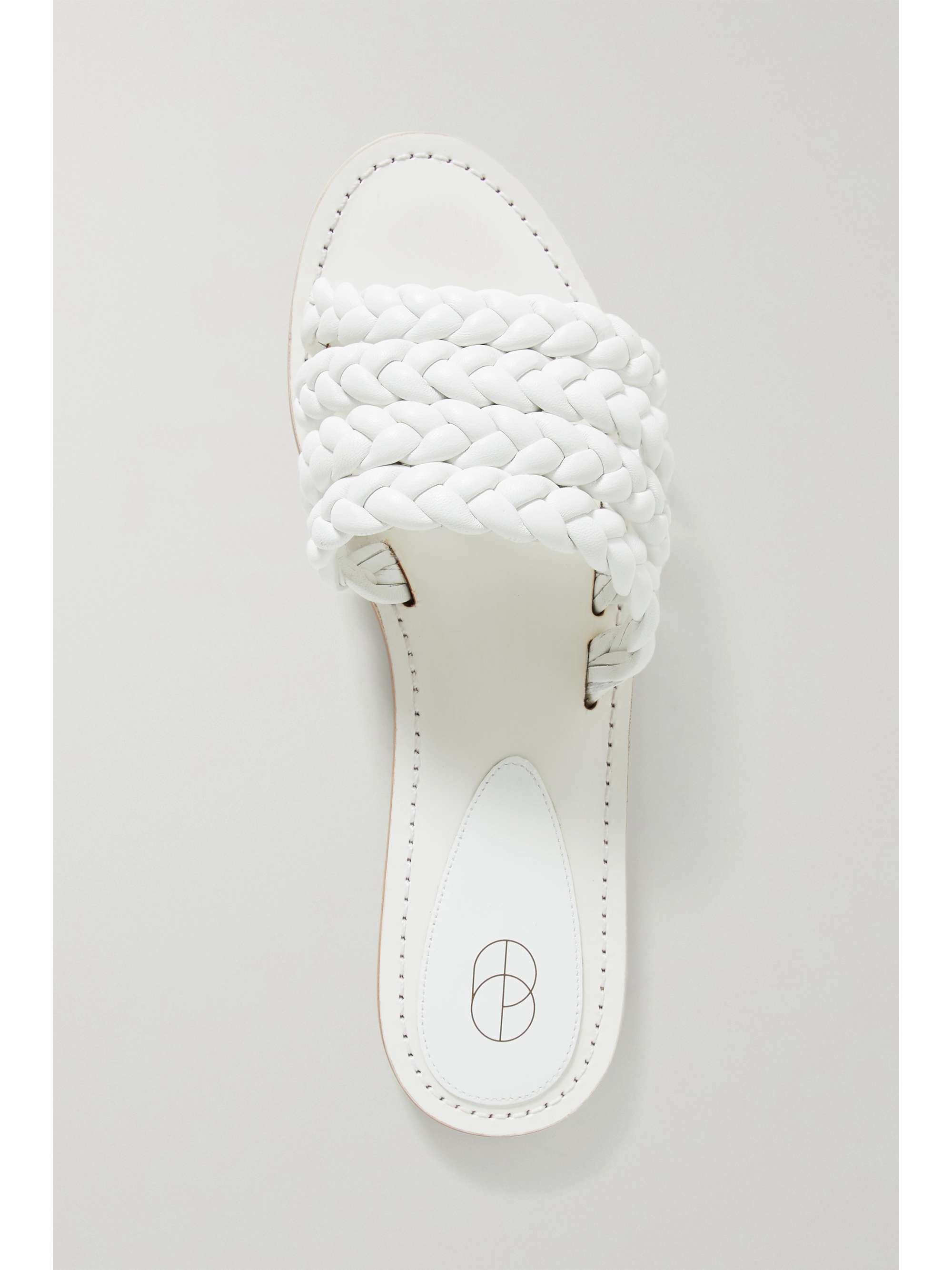 PORTE & PAIRE Braided leather slides