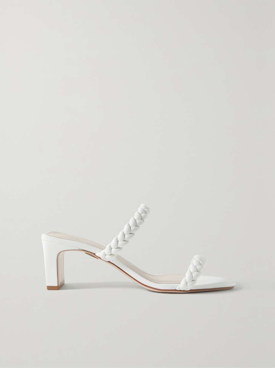 net-a-porter.com | Braided Leather Mules