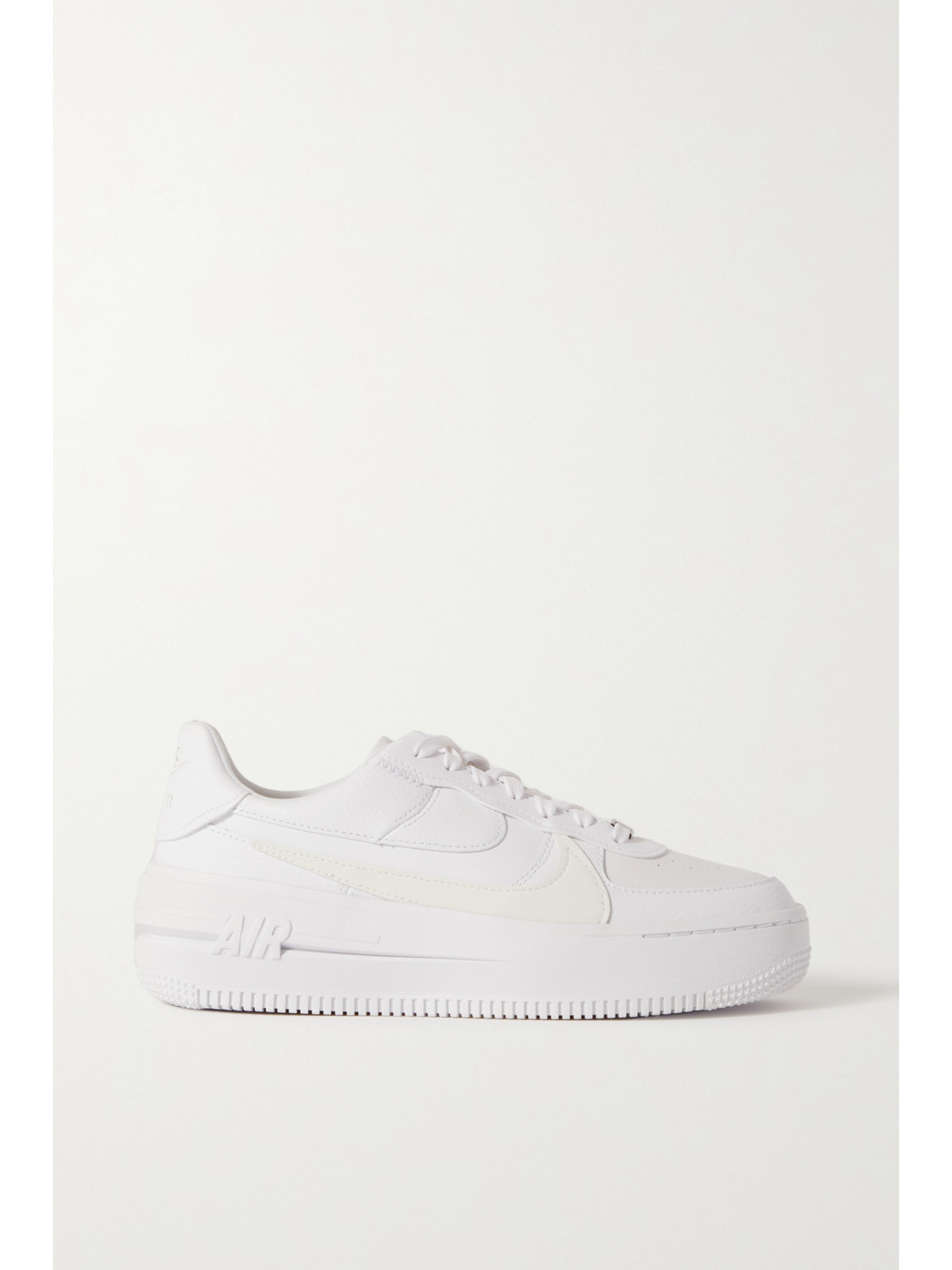 Shop Nike Air Force 1 Shadow Leather Platform Sneakers In White