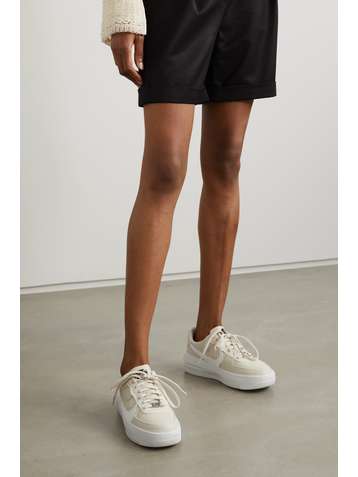 nike suede platform sneakers