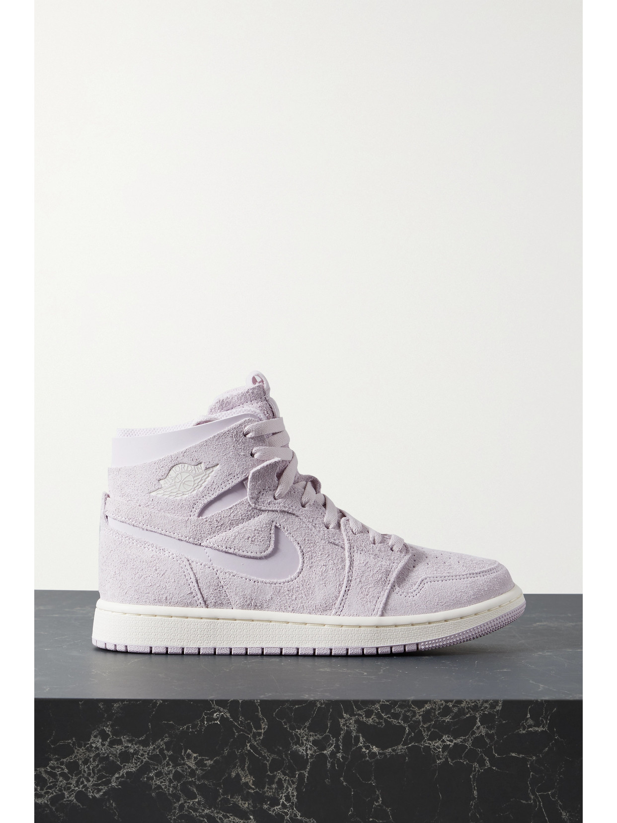 Nike Air Jordan 1 Zoom Comfort Shelltrimmed Suede Hightop Sneakers In