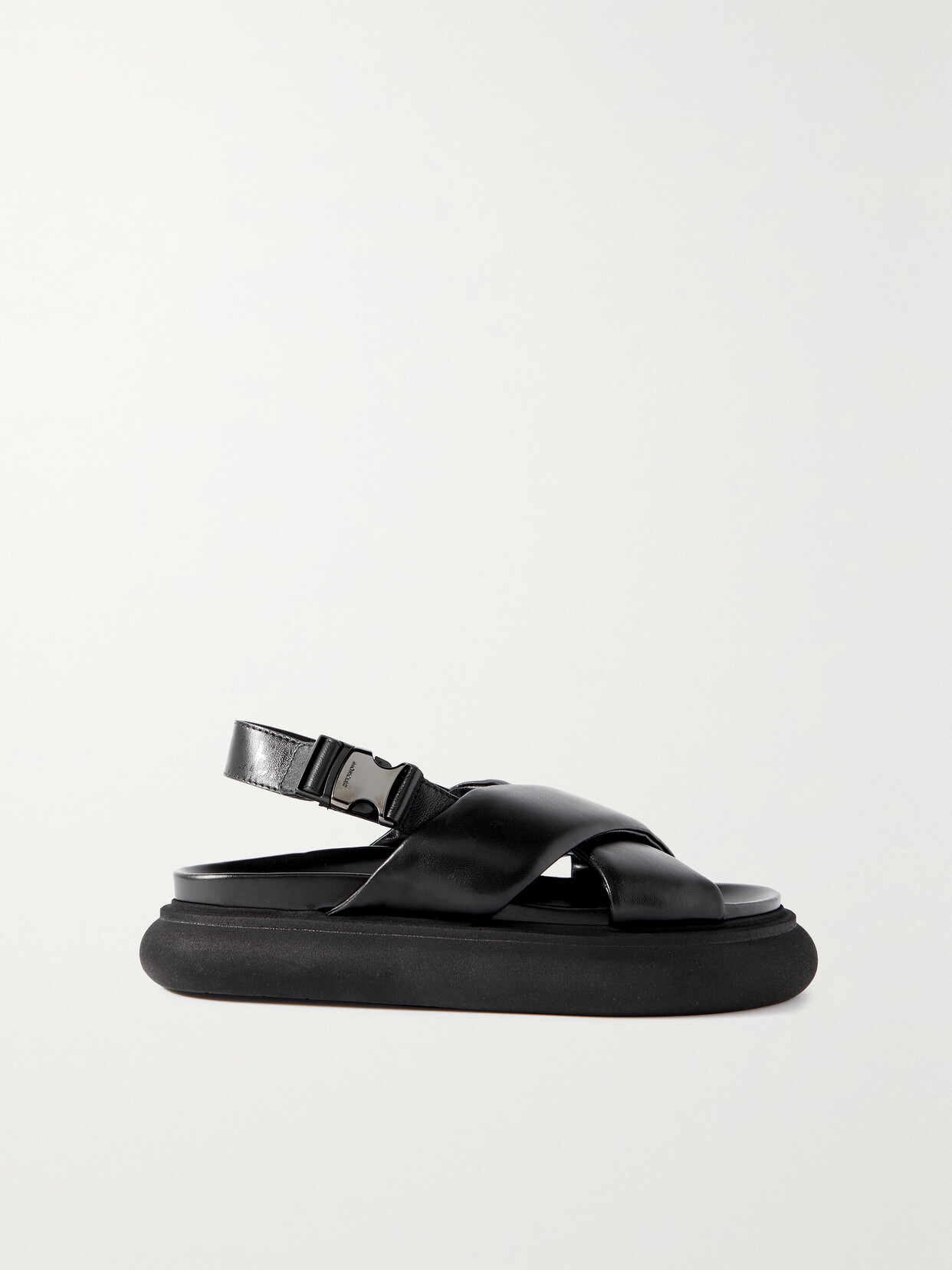 Moncler Solarisse Leather Sandals - Black