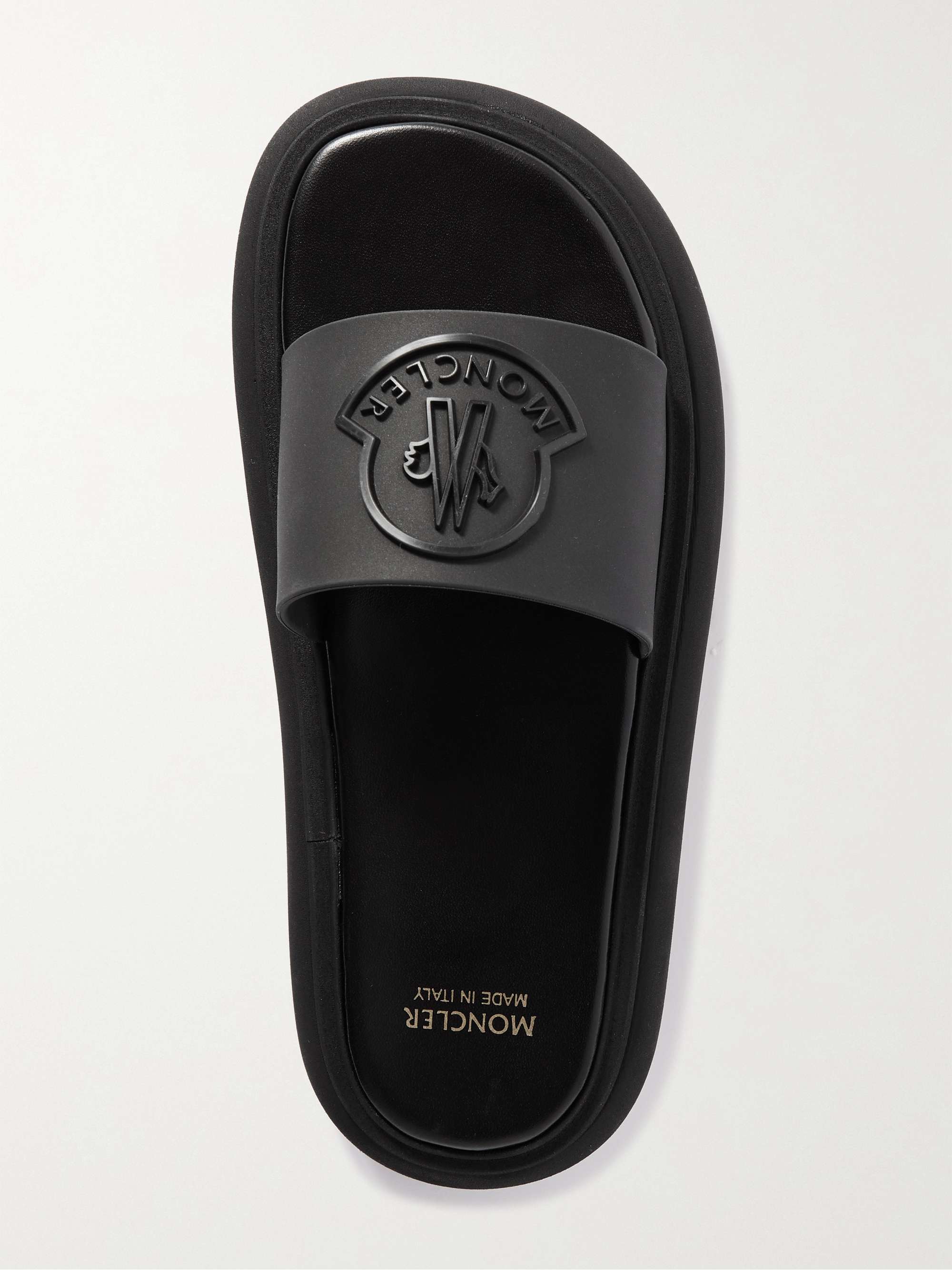 MONCLER Slyder appliquéd rubber slides