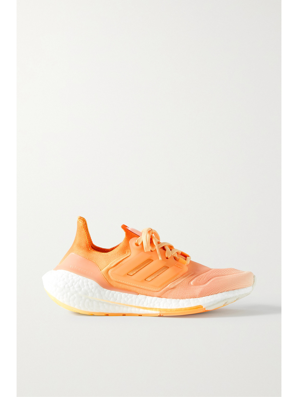 Adidas Originals Ultraboost 22 Rubber-trimmed Primeknit Sneakers In Orange