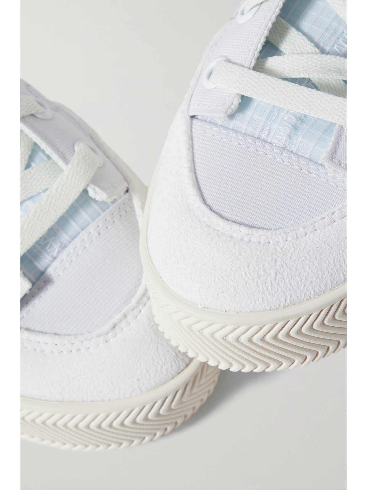 Adidas Originals + Parley Nizza Canvas, Ripstop And Faux Suede High-top Sneakers In White