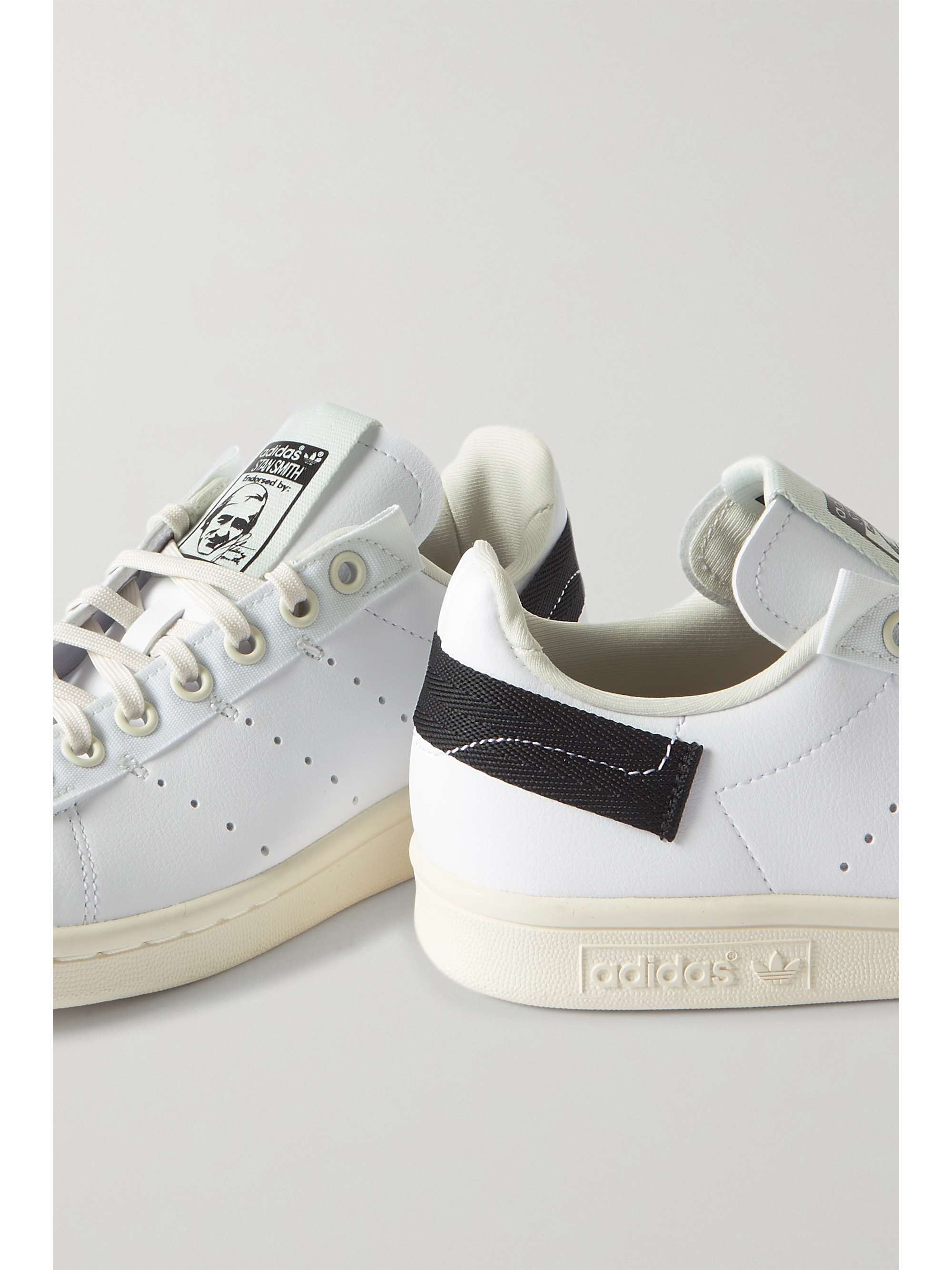 håber Som regel smerte ADIDAS ORIGINALS + Parley Stan Smith grosgrain-trimmed recycled faux  leather sneakers | NET-A-PORTER