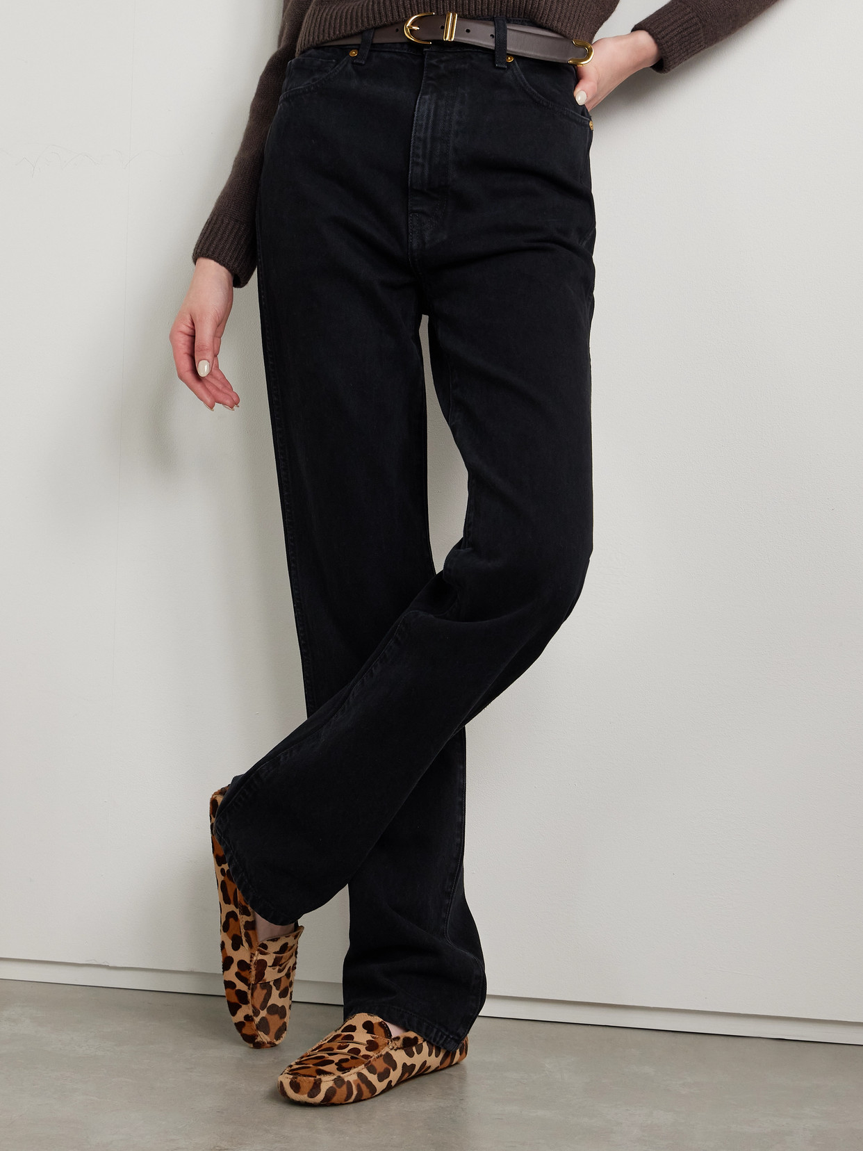Tod's Gommini Leopard-print Calf Hair Loafers In Animal Print