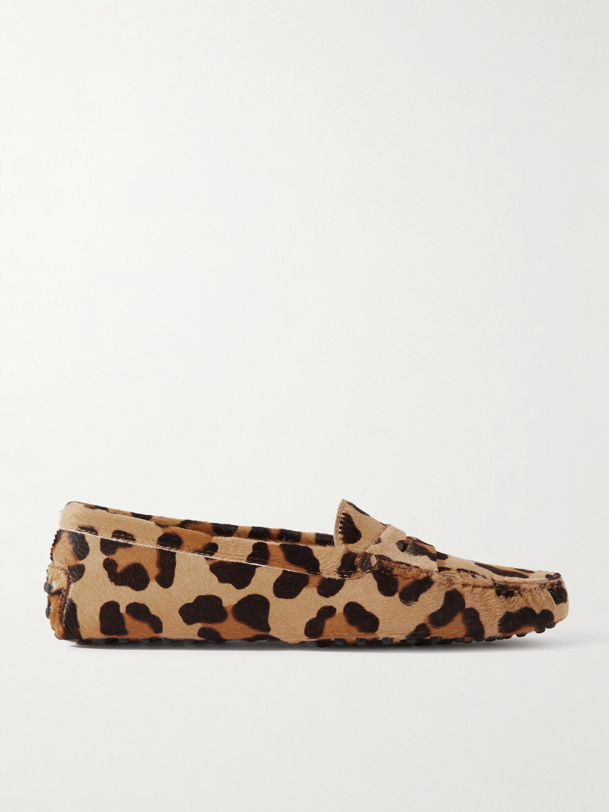 Tod's - Gommino Leopard-print Calf Hair Loafers - Animal print