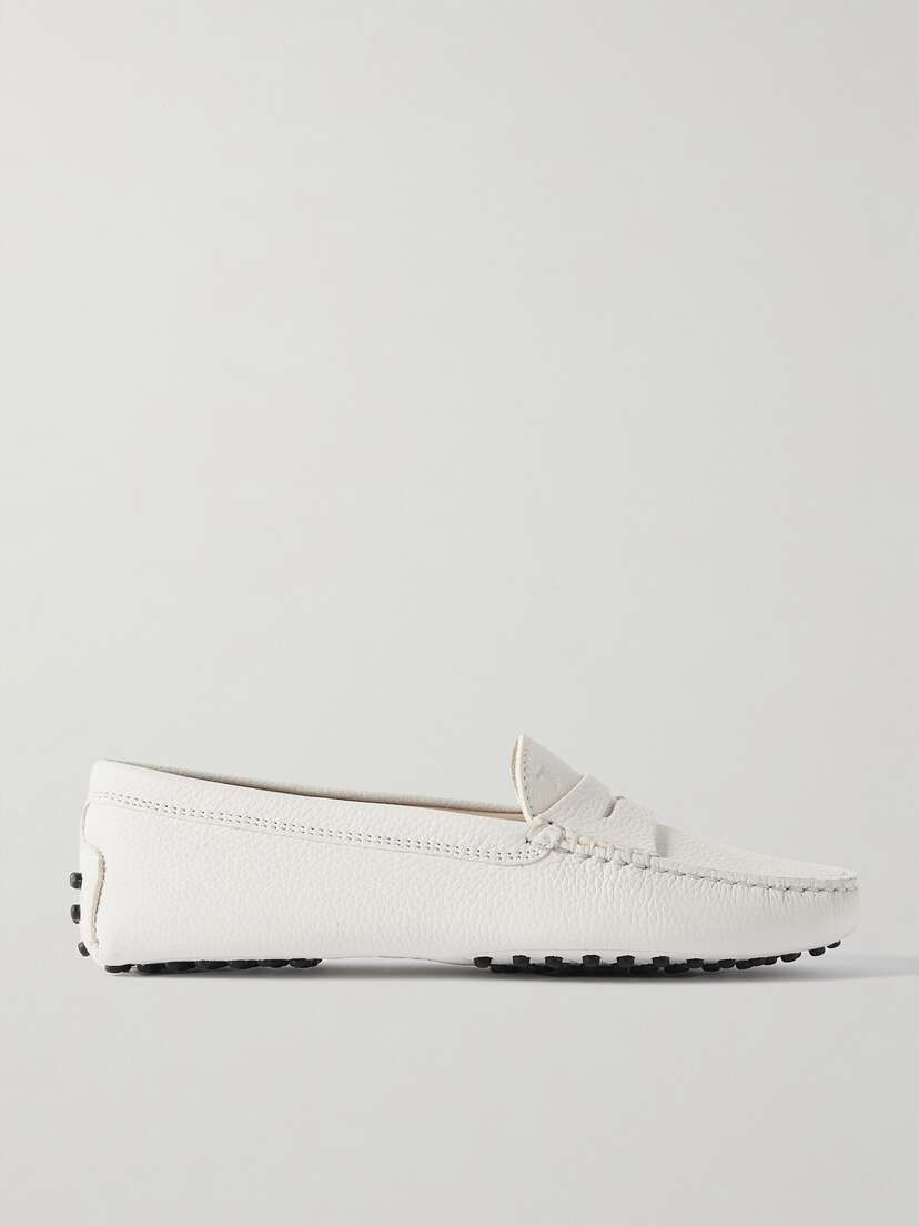 Tod's Gommino Textured-leather Loafers