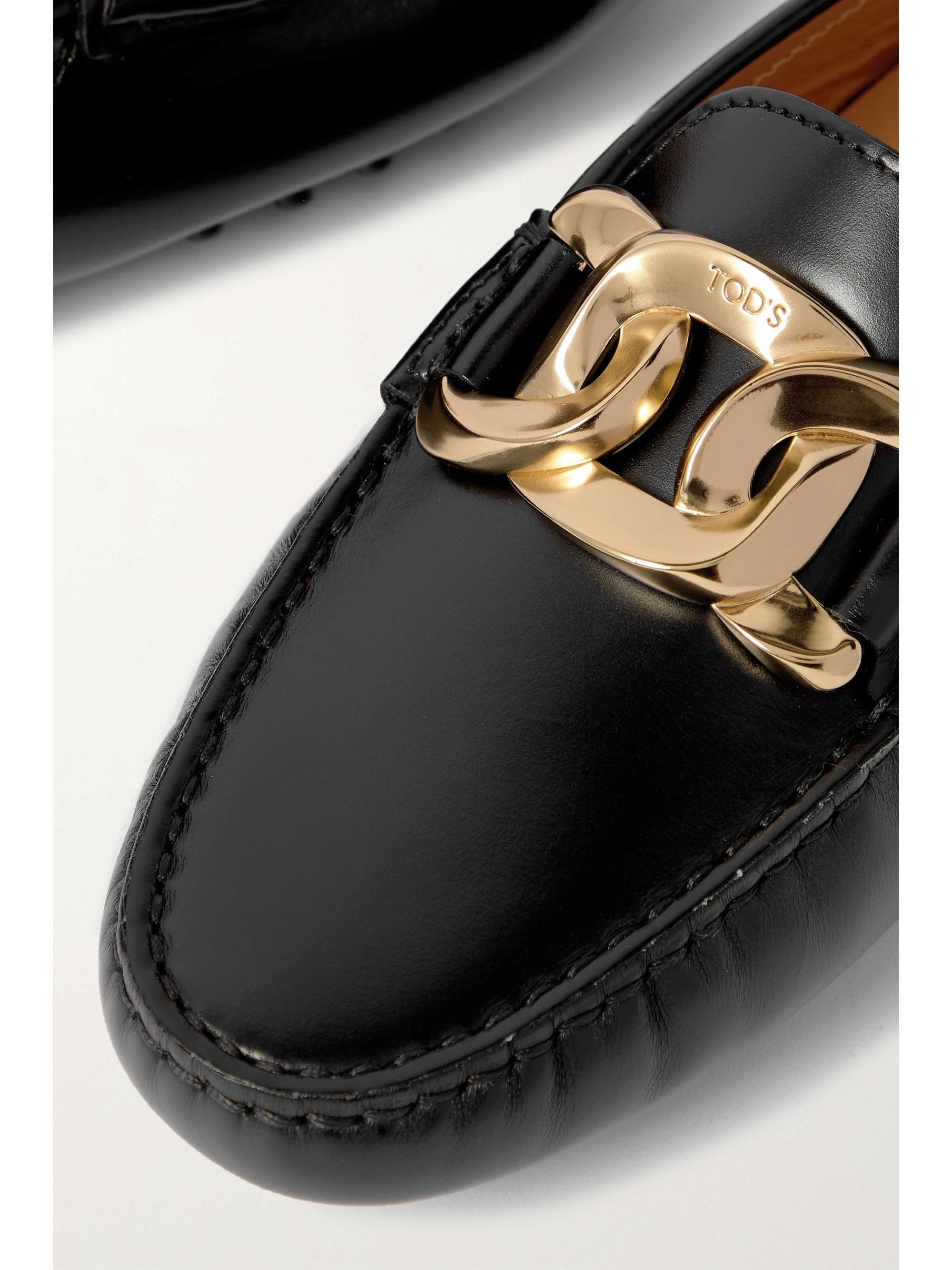 TOD'S Gommino snake-effect leather loafers