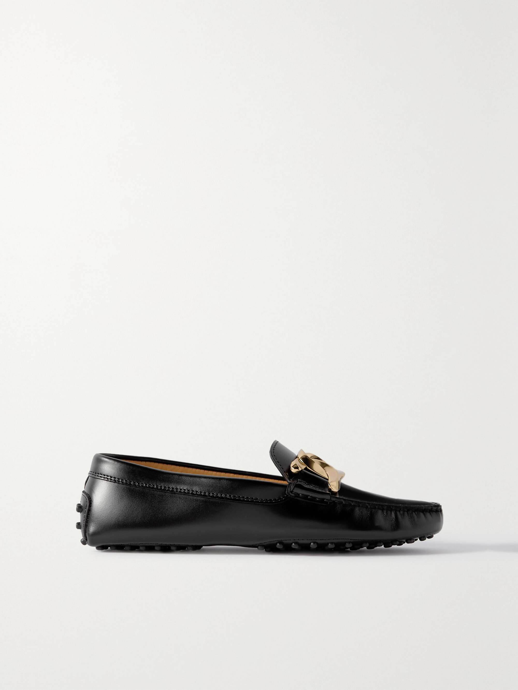 Gommino Leather And Velvet Loafers in Blue - Tods