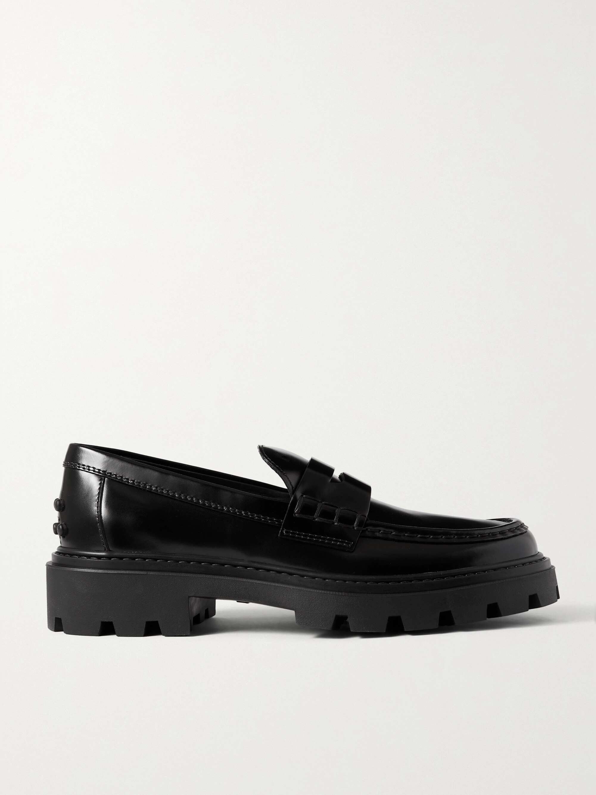 ★美品★TOD’S Gomma Pesante Loafer RonHerman Tod's - Gomma Pesante glossed-leather loafers | Plush