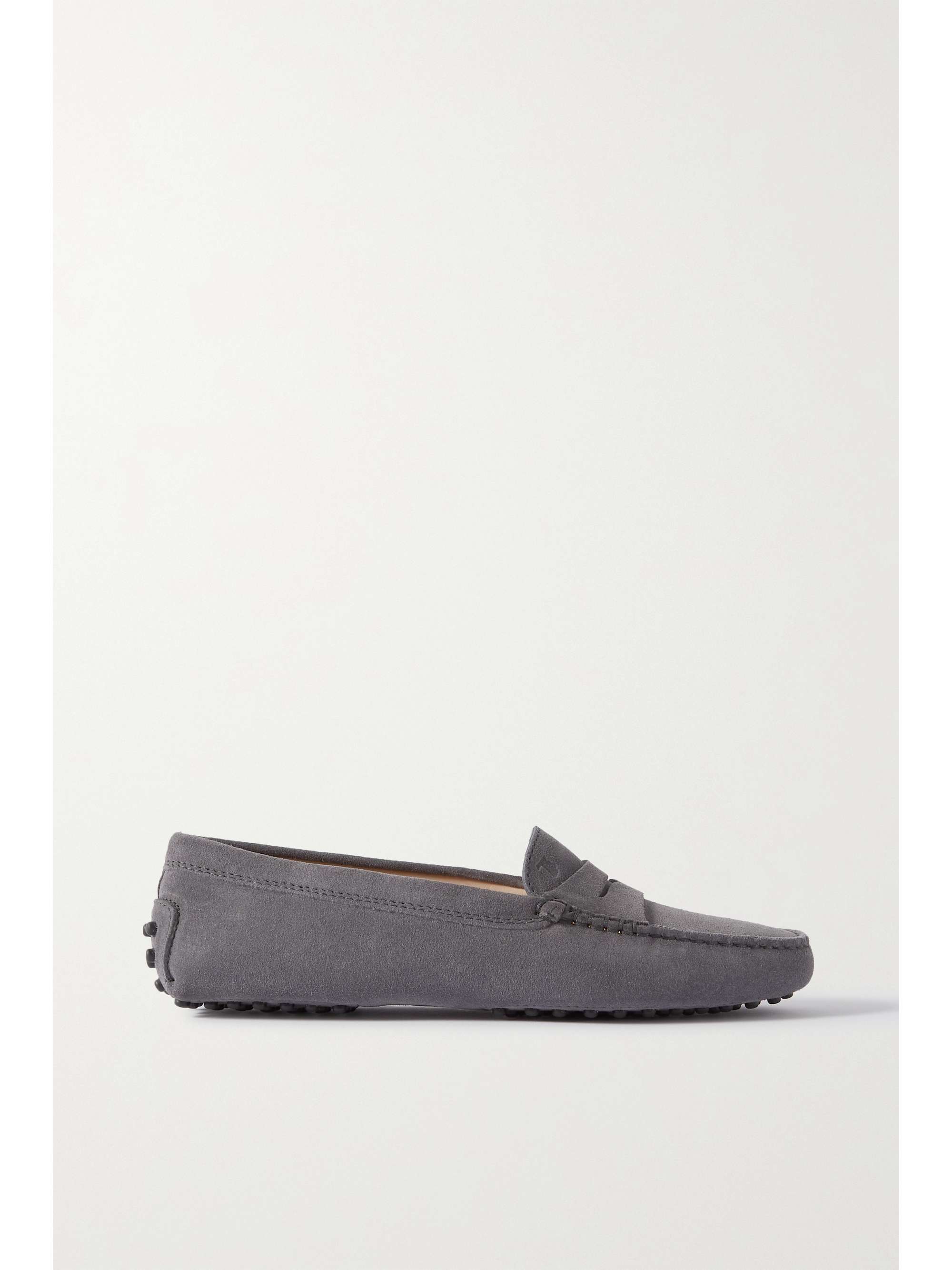 Gray Gommino suede loafers | TOD'S 