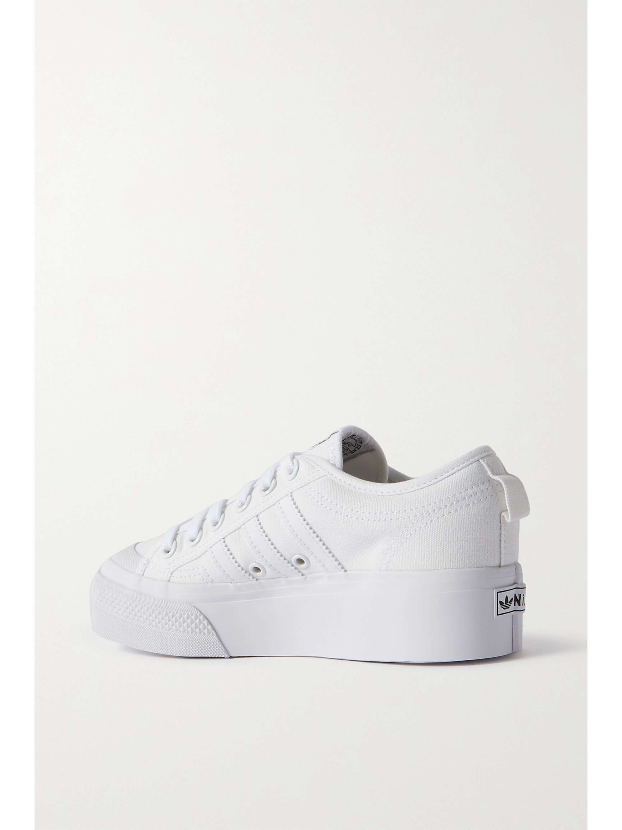 adidas platform white sneakers