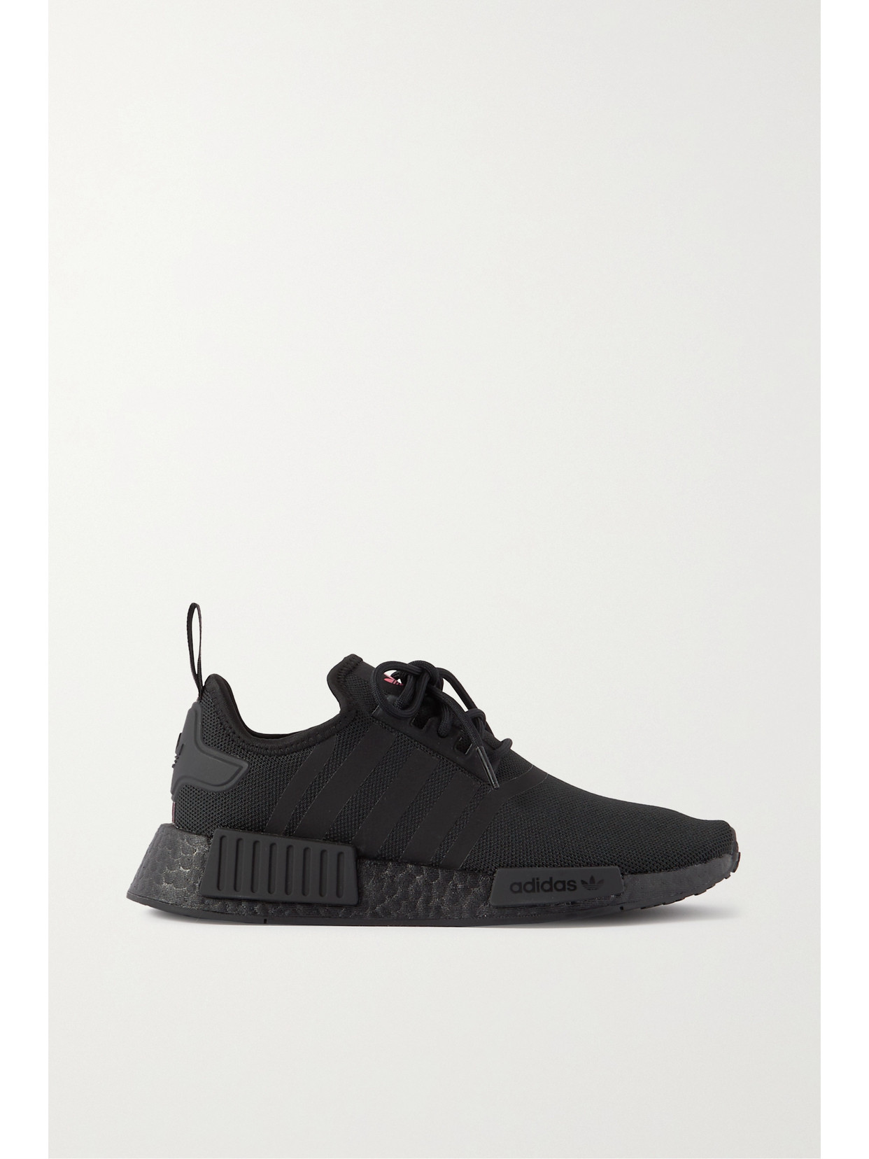 Adidas Originals Women's Nmd R1 Primeblue Knit Low Top Sneakers In Black