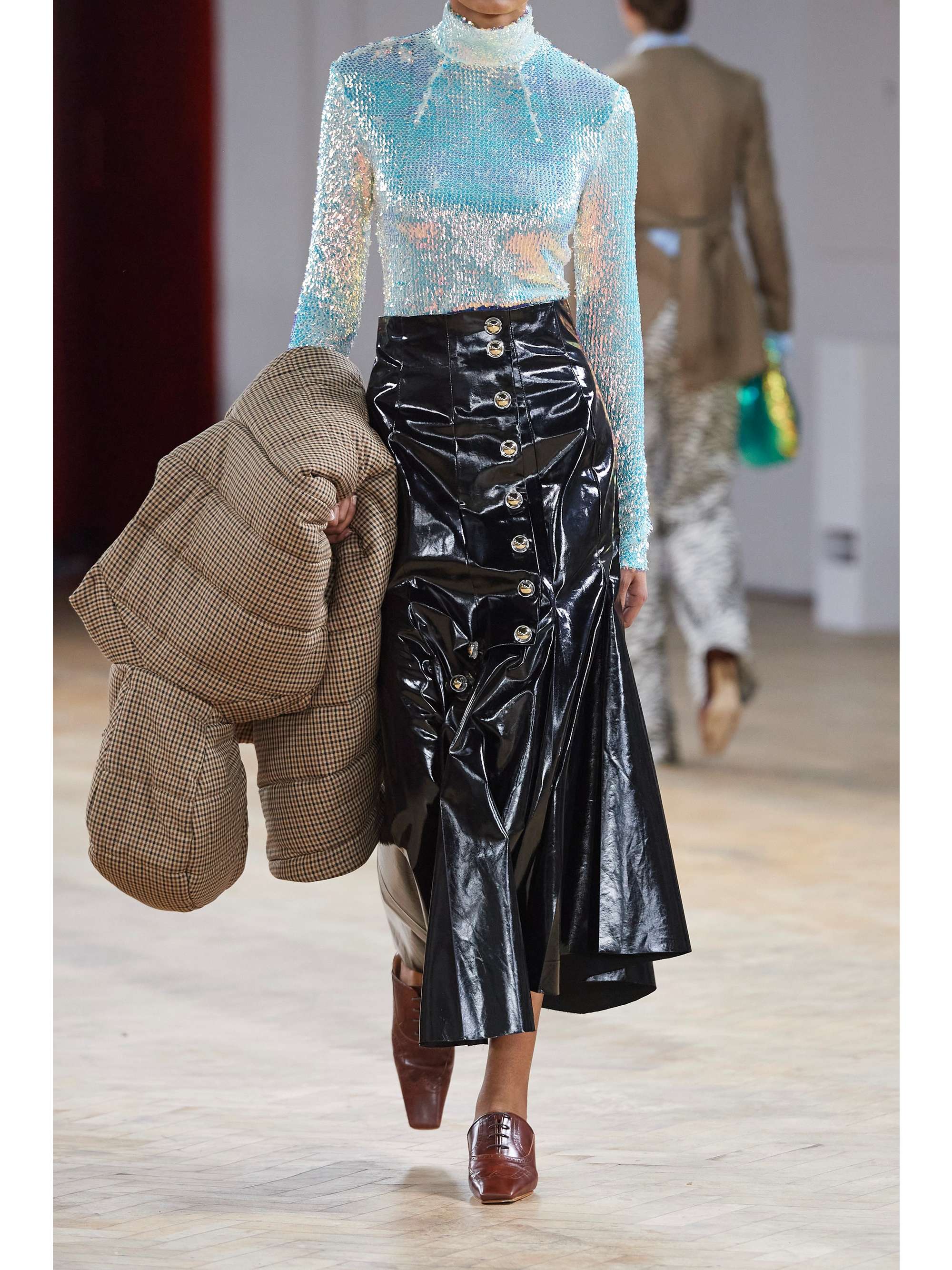 turtleneck sequin top