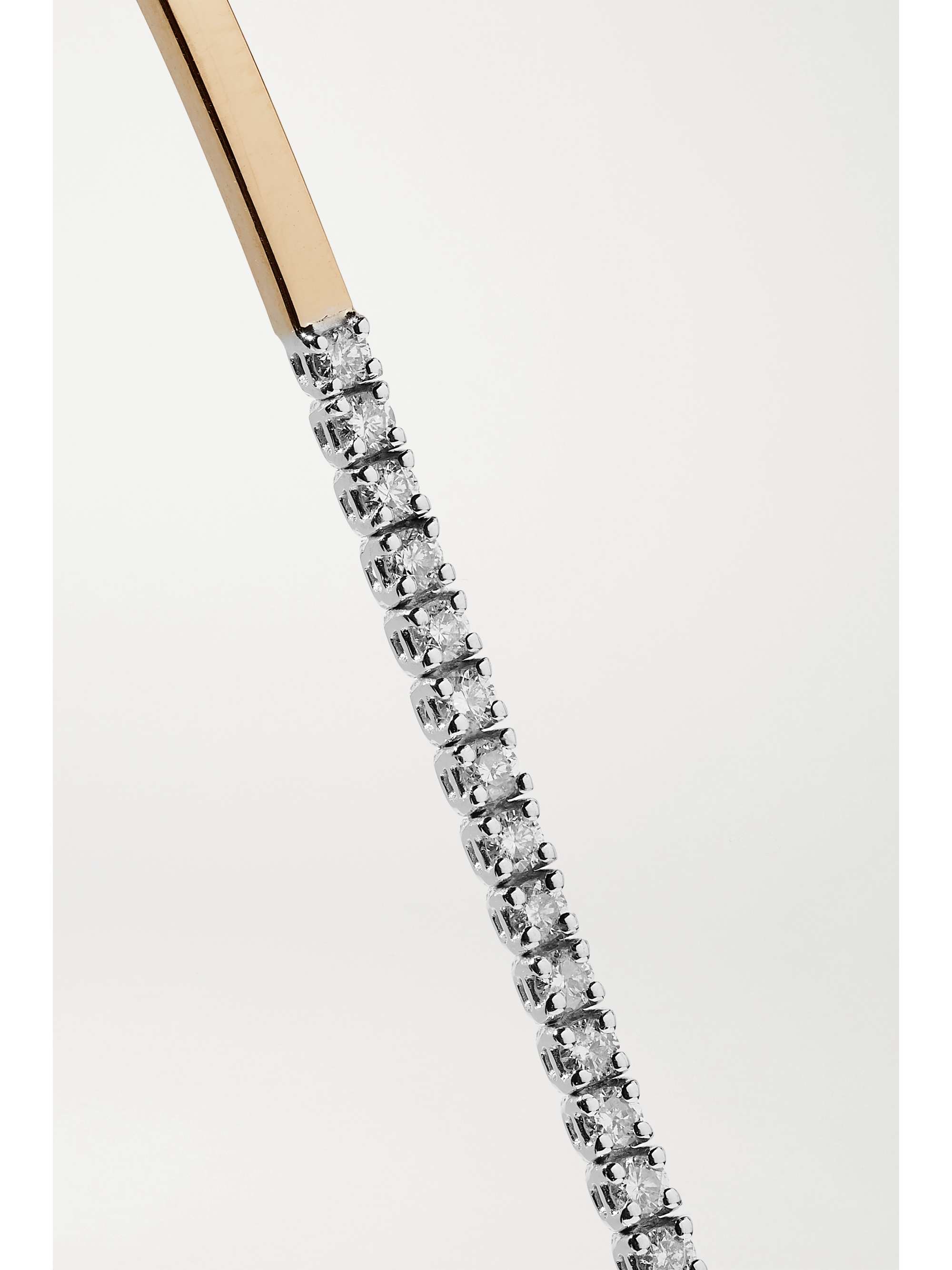DELFINA DELETTREZ 18-karat yellow and white gold diamond bracelet