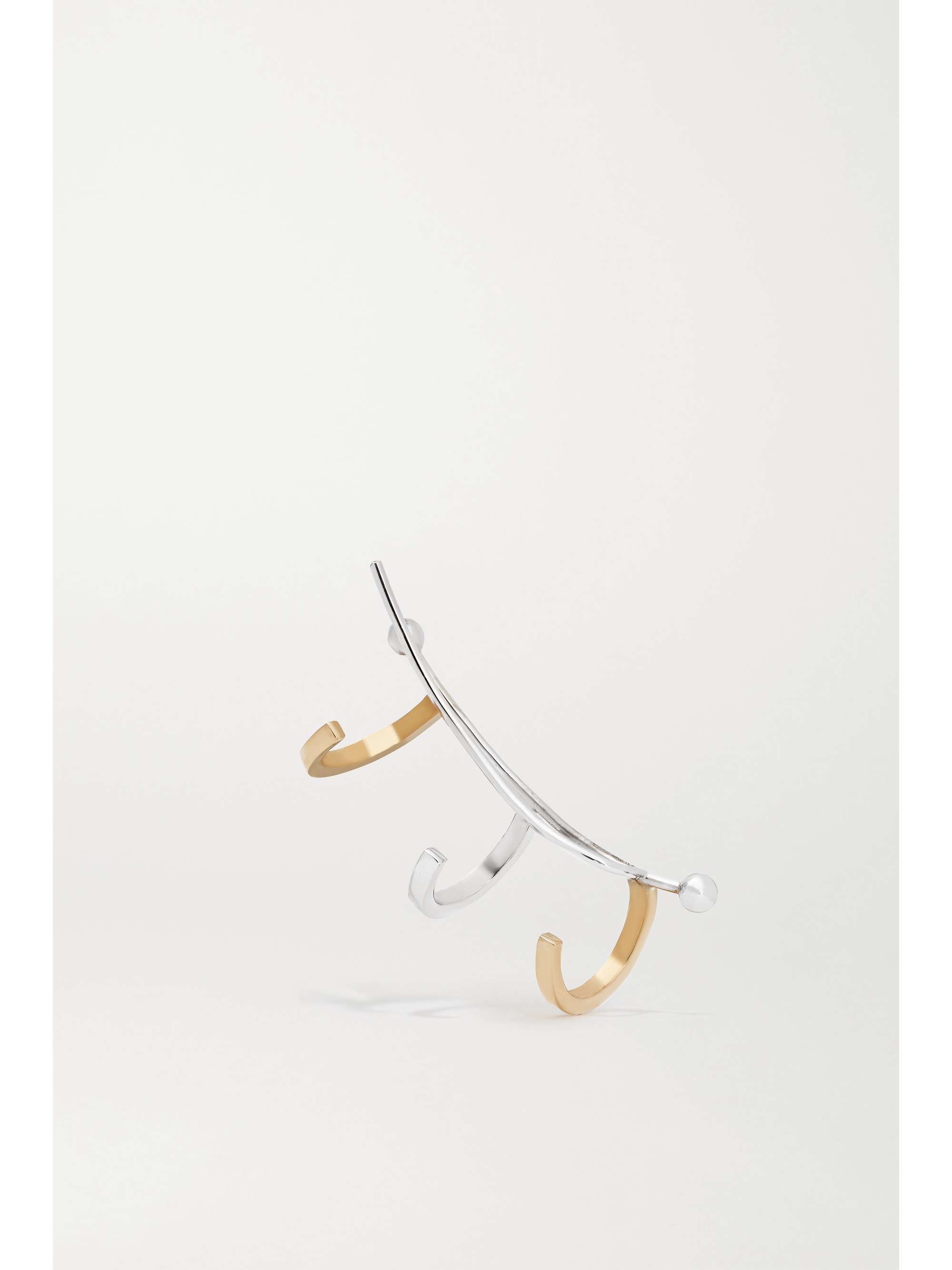 DELFINA DELETTREZ 18-karat yellow and white gold ear cuff