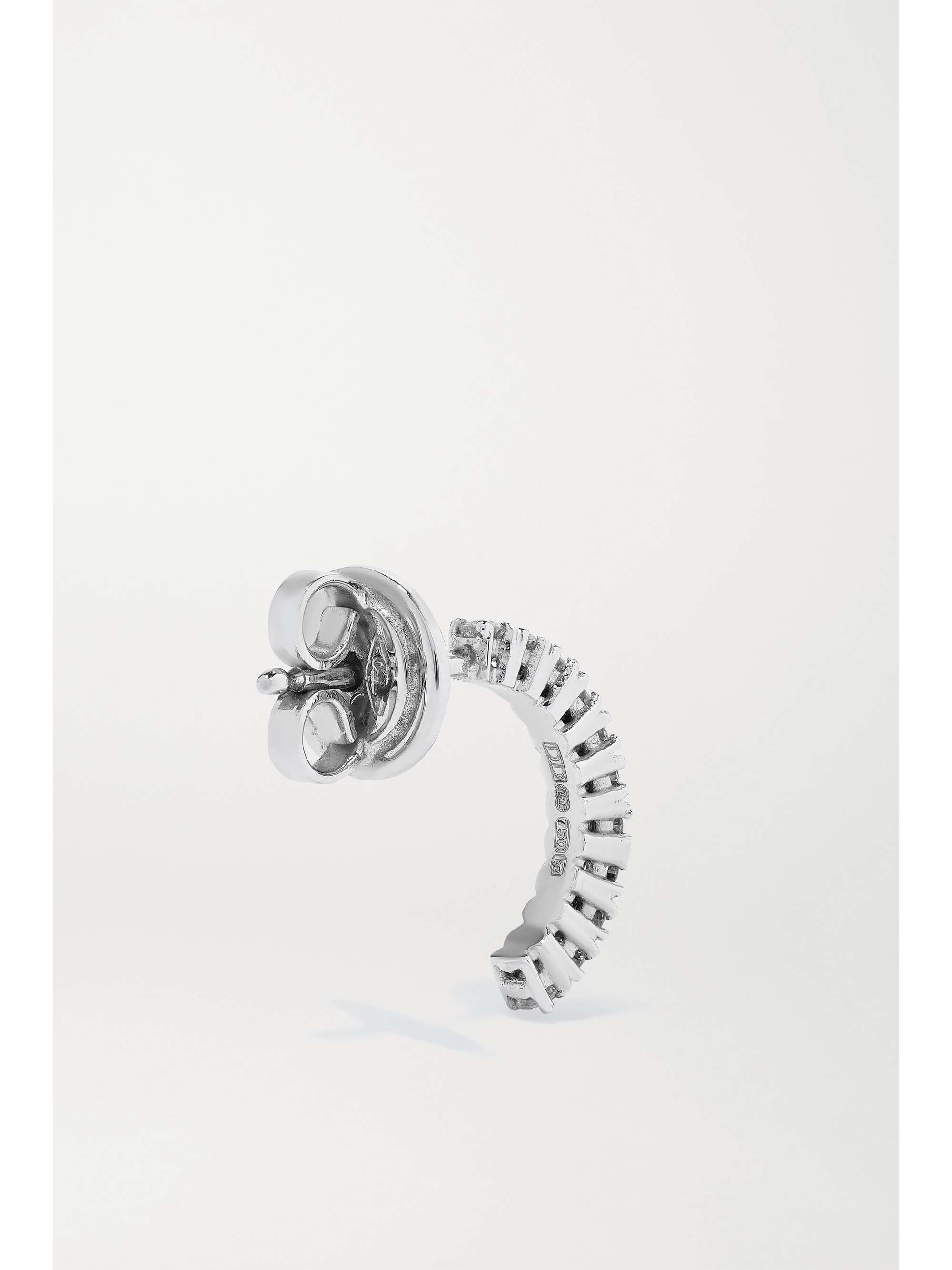 DELFINA DELETTREZ 18-karat white gold diamond earring
