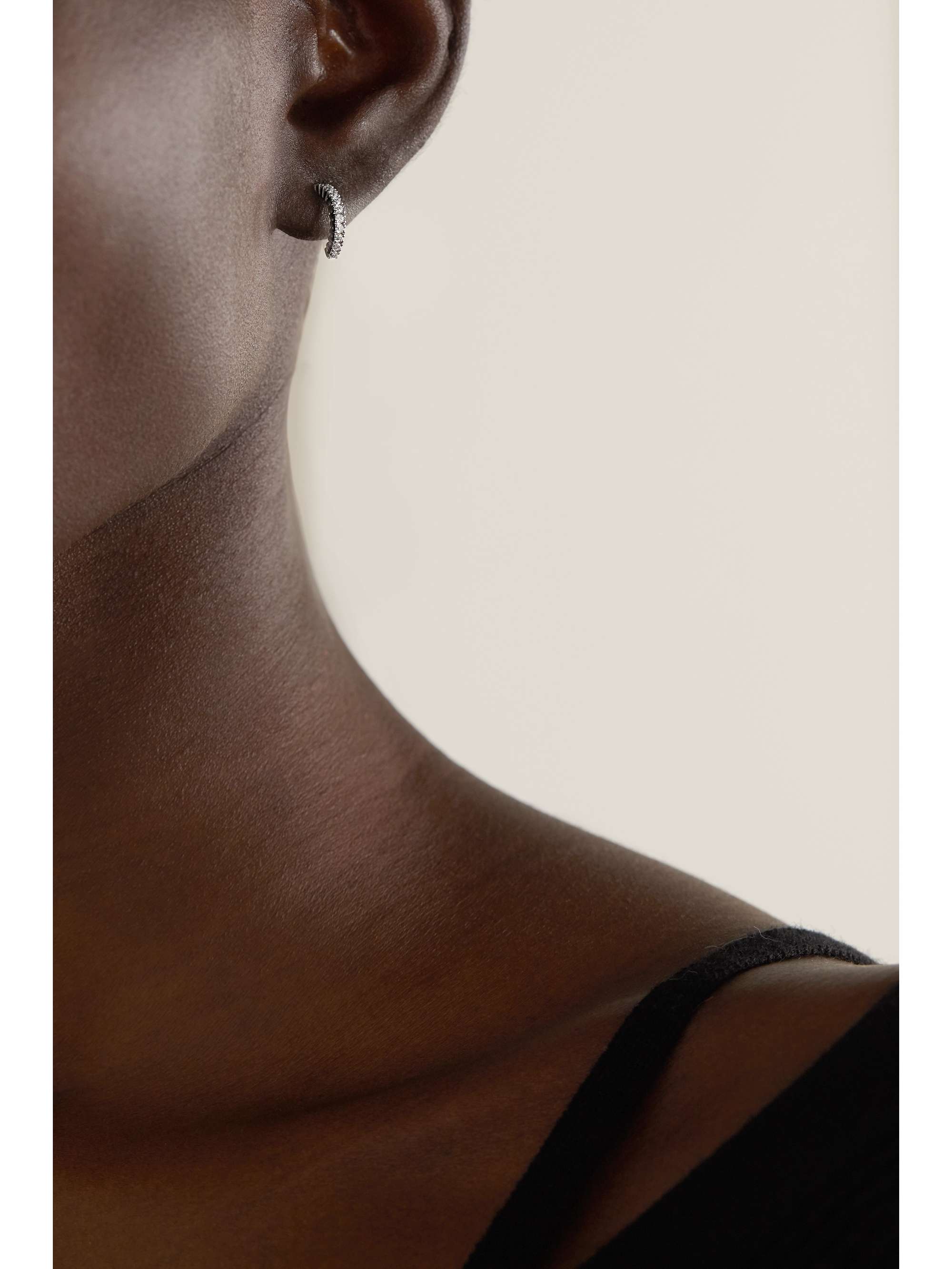 DELFINA DELETTREZ 18-karat white gold diamond earring