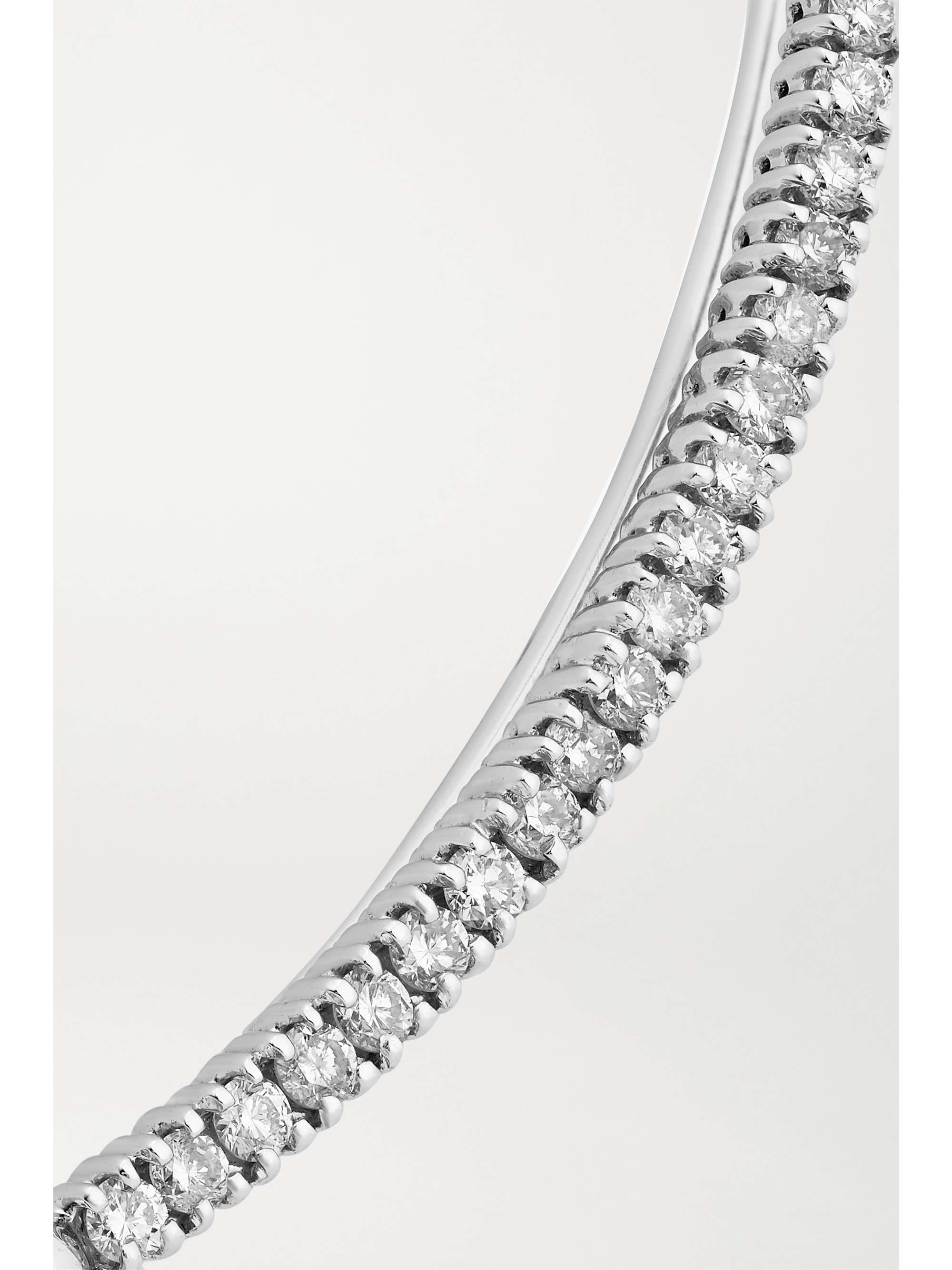 DELFINA DELETTREZ 18-karat white gold diamond ear cuff