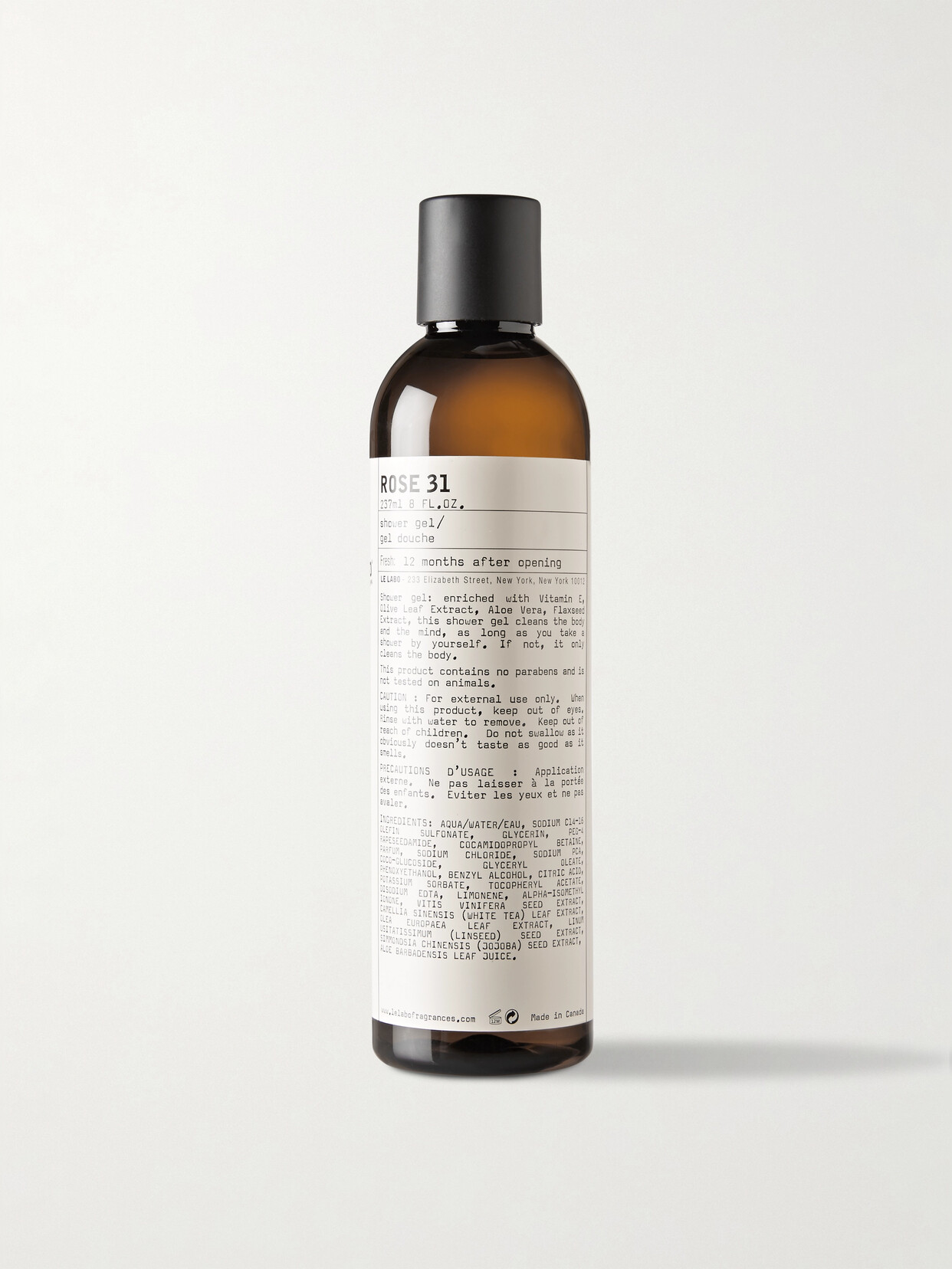 LE LABO ROSE 31 SHOWER GEL, 237ML