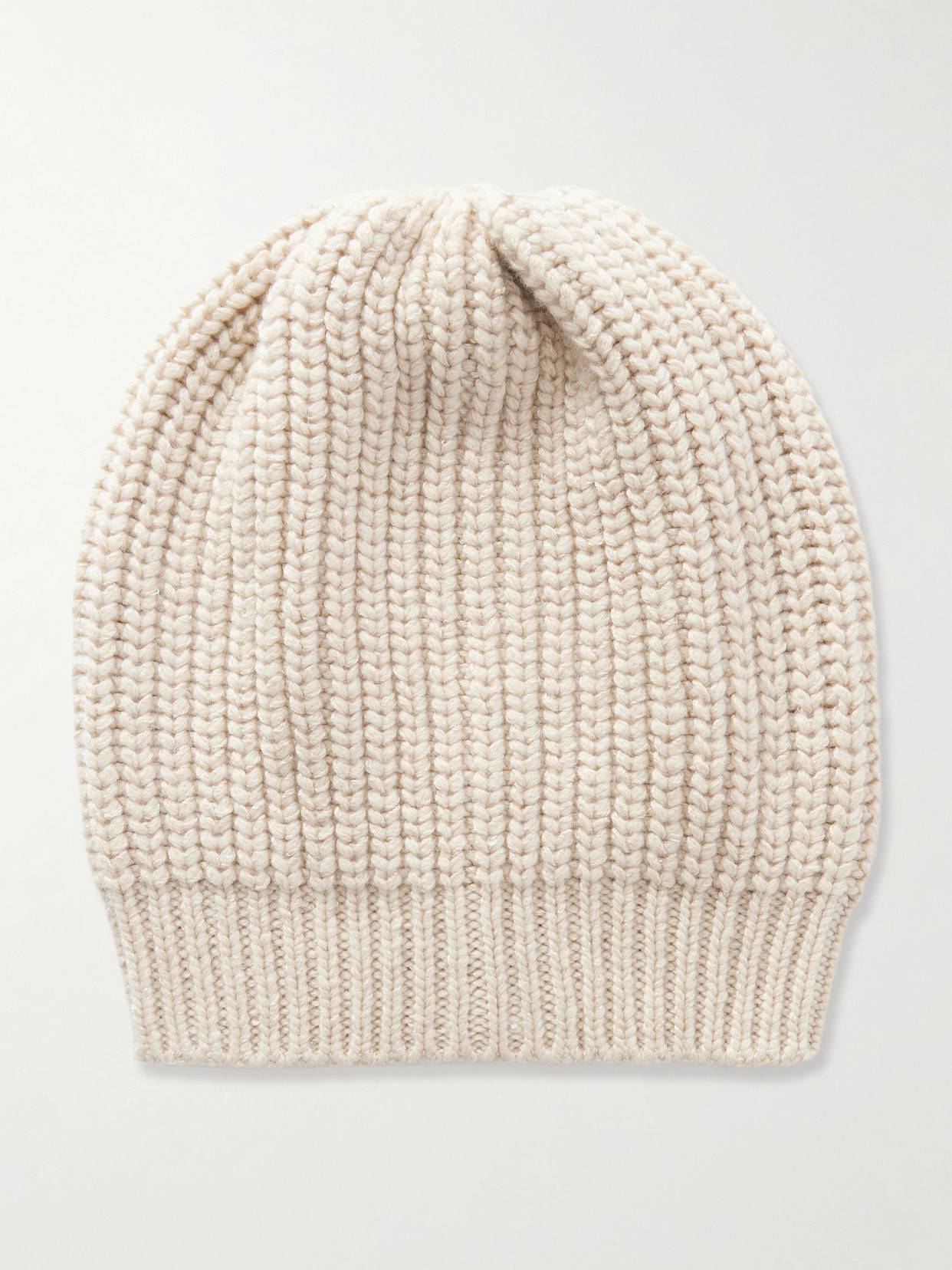 Brunello Cucinelli Sequin-embellished Ribbed Cashmere And Silk-blend Beanie
