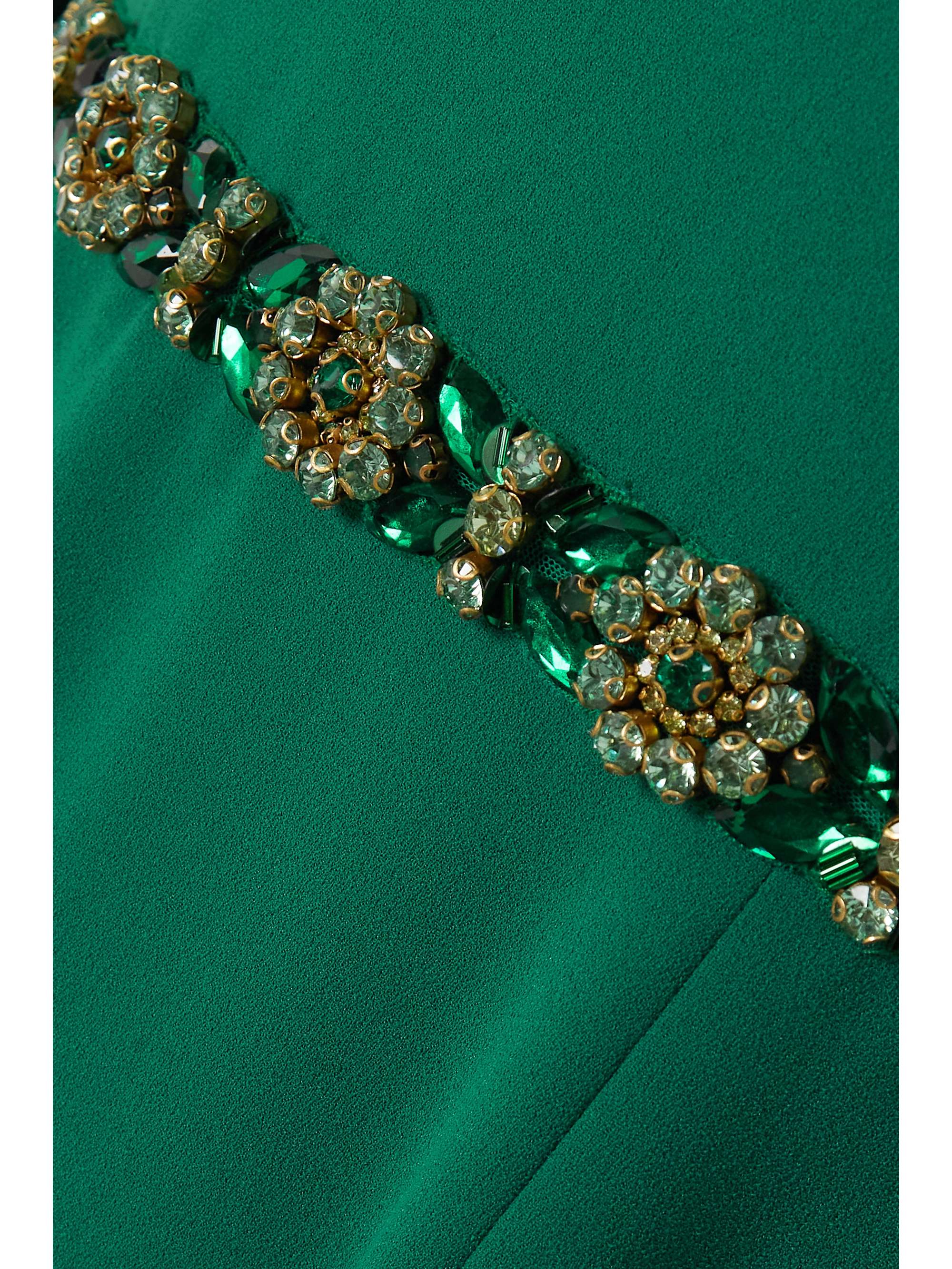Emerald Cape-effect crystal-embellished 