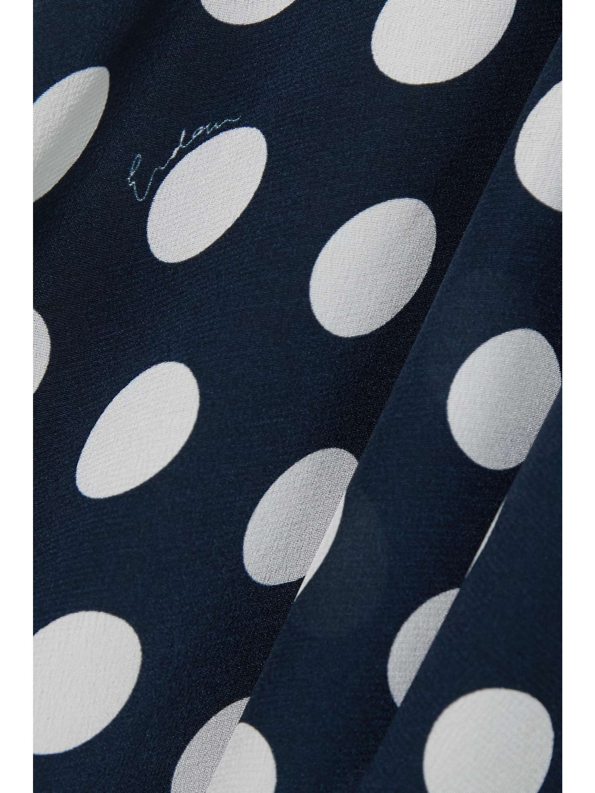 ERDEM Gracie polka-dot silk crepe de chine midi skirt