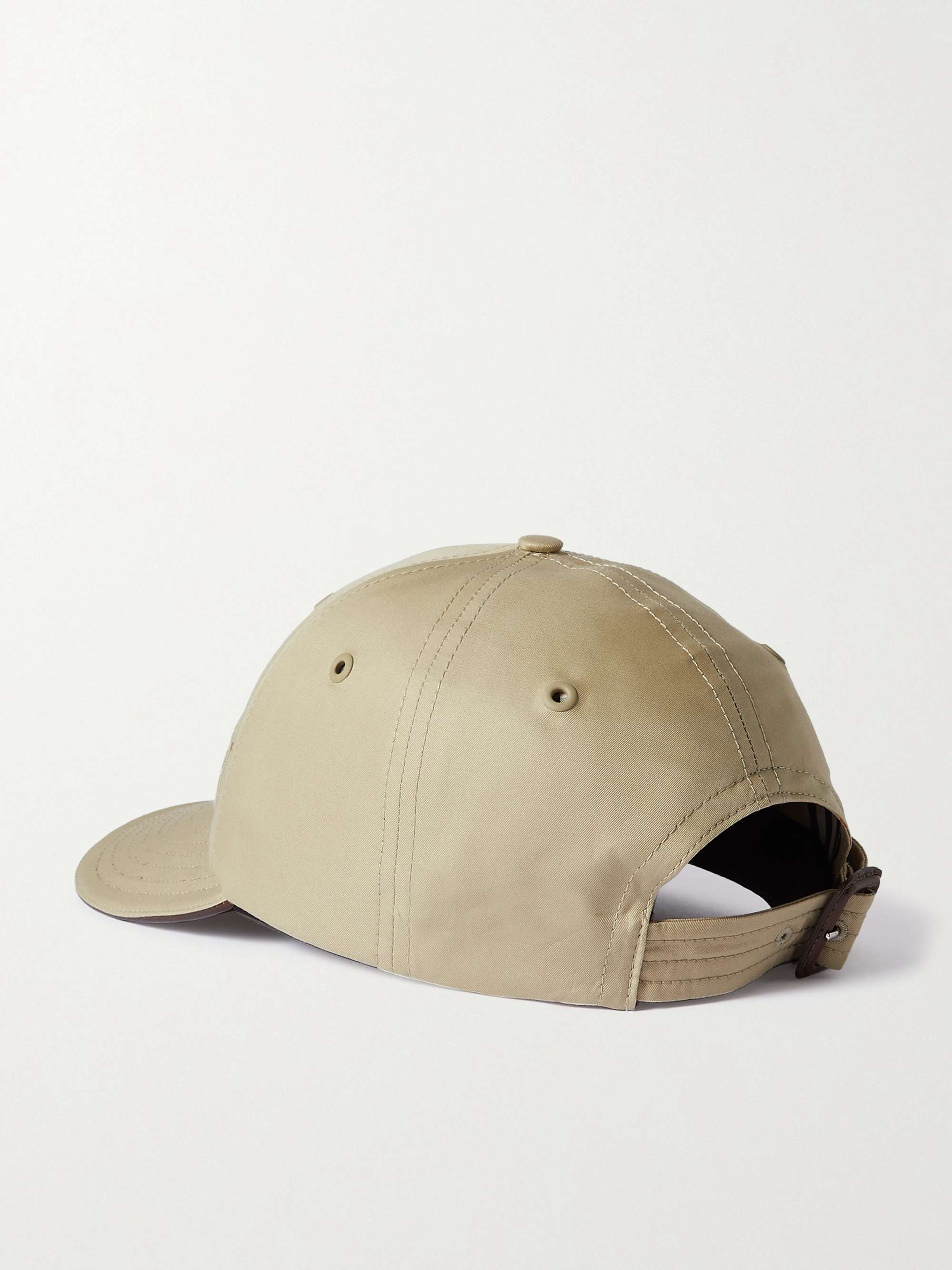 BURBERRY Embroidered cotton-gabardine baseball cap