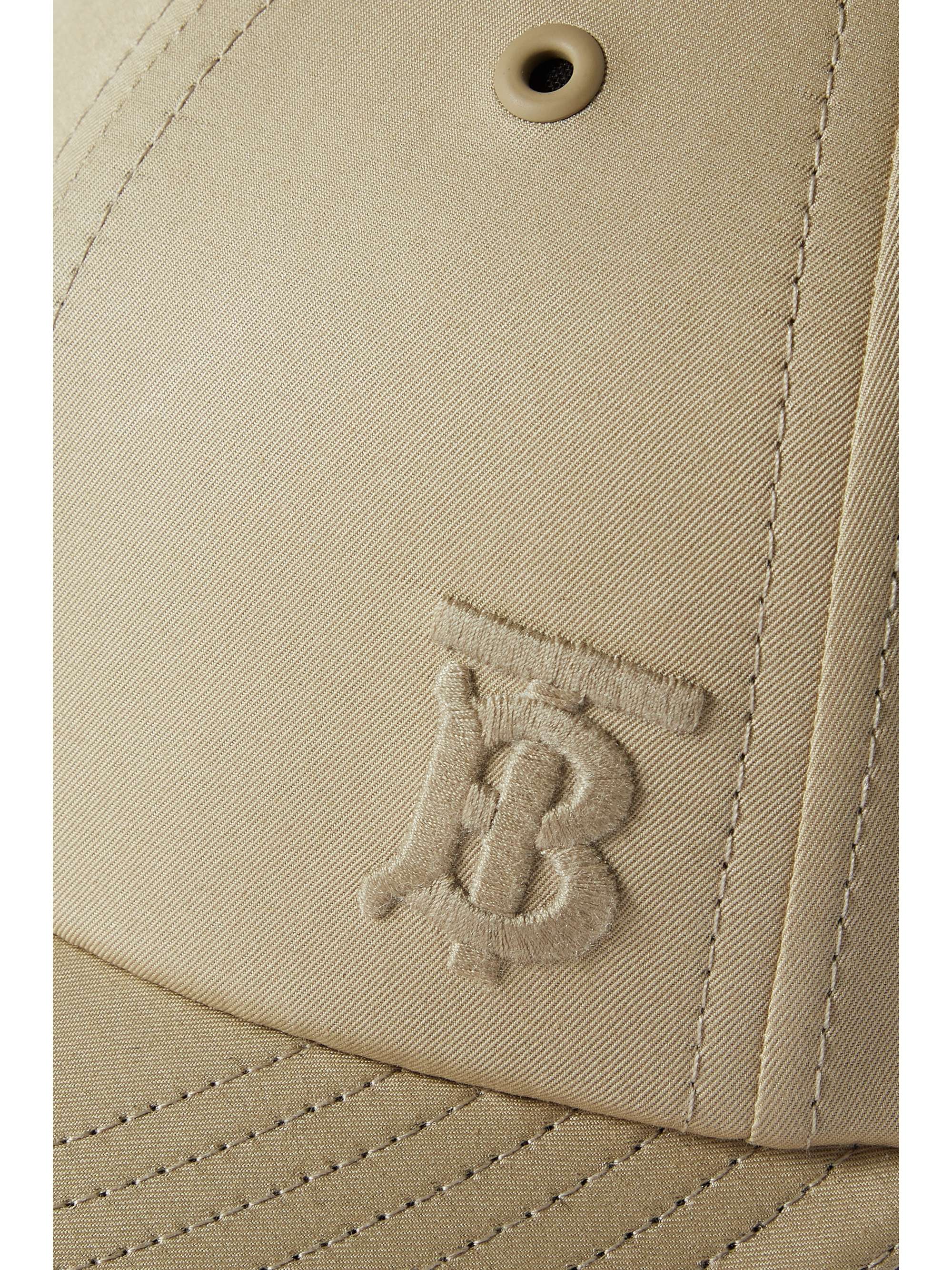 BURBERRY Embroidered cotton-gabardine baseball cap