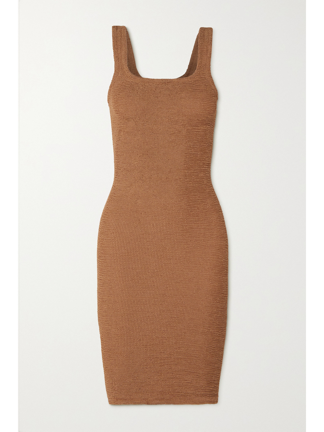 Hunza G - Tank Seersucker Mini Dress - Brown 22 Awaiting product image
