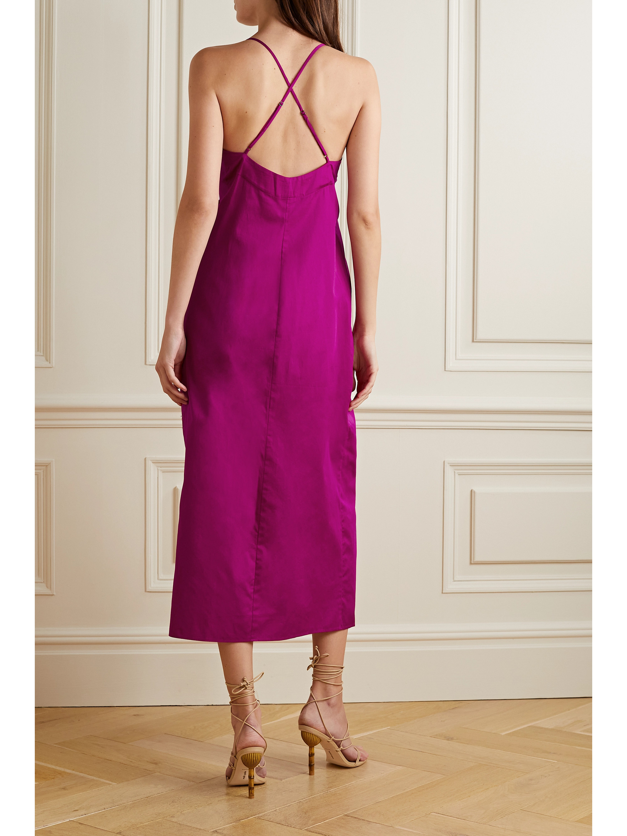 Mara Hoffman Lolita tie-front organic cotton-poplin dress
