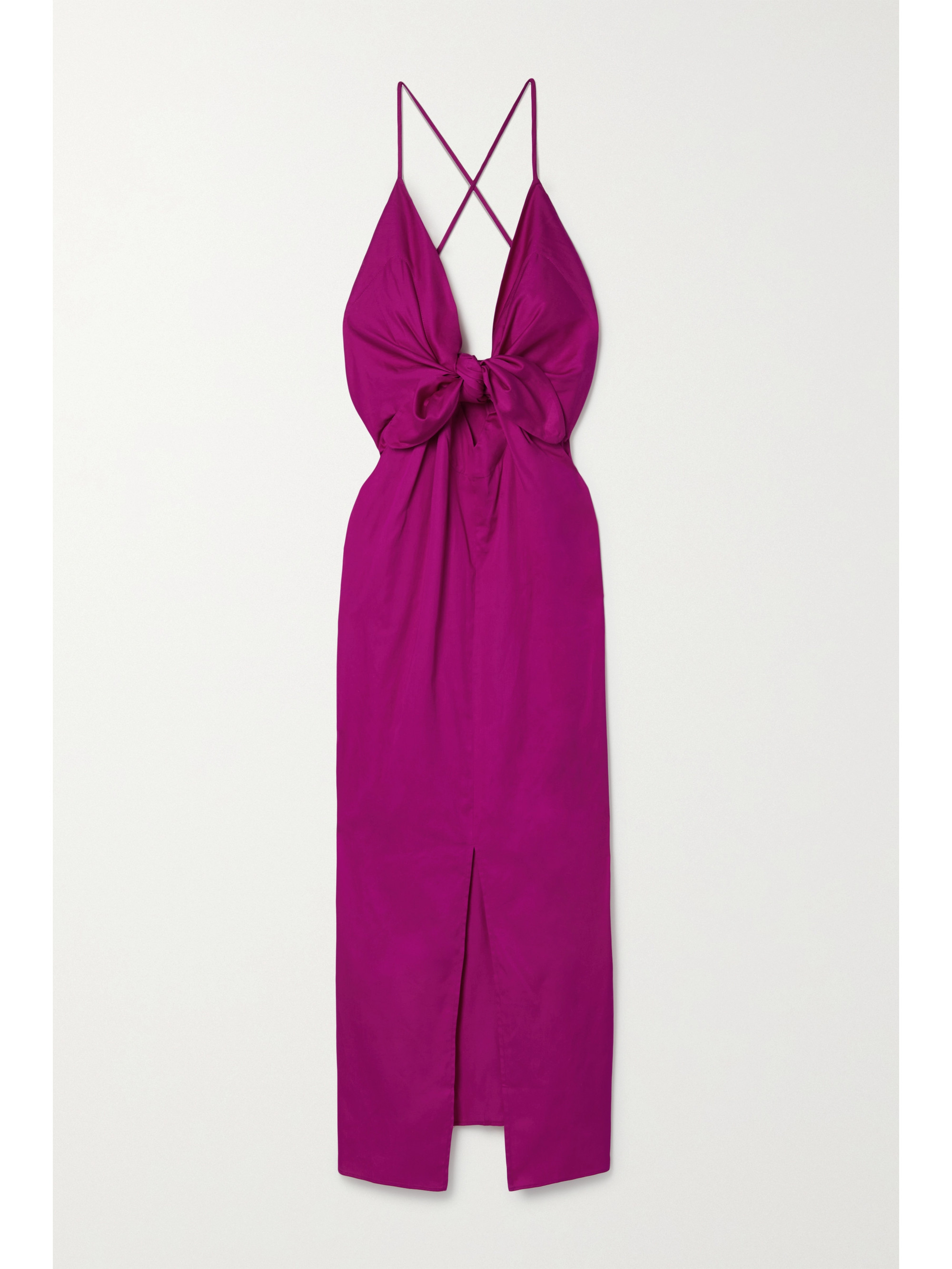 Mara Hoffman Lolita tie-front organic cotton-poplin dress