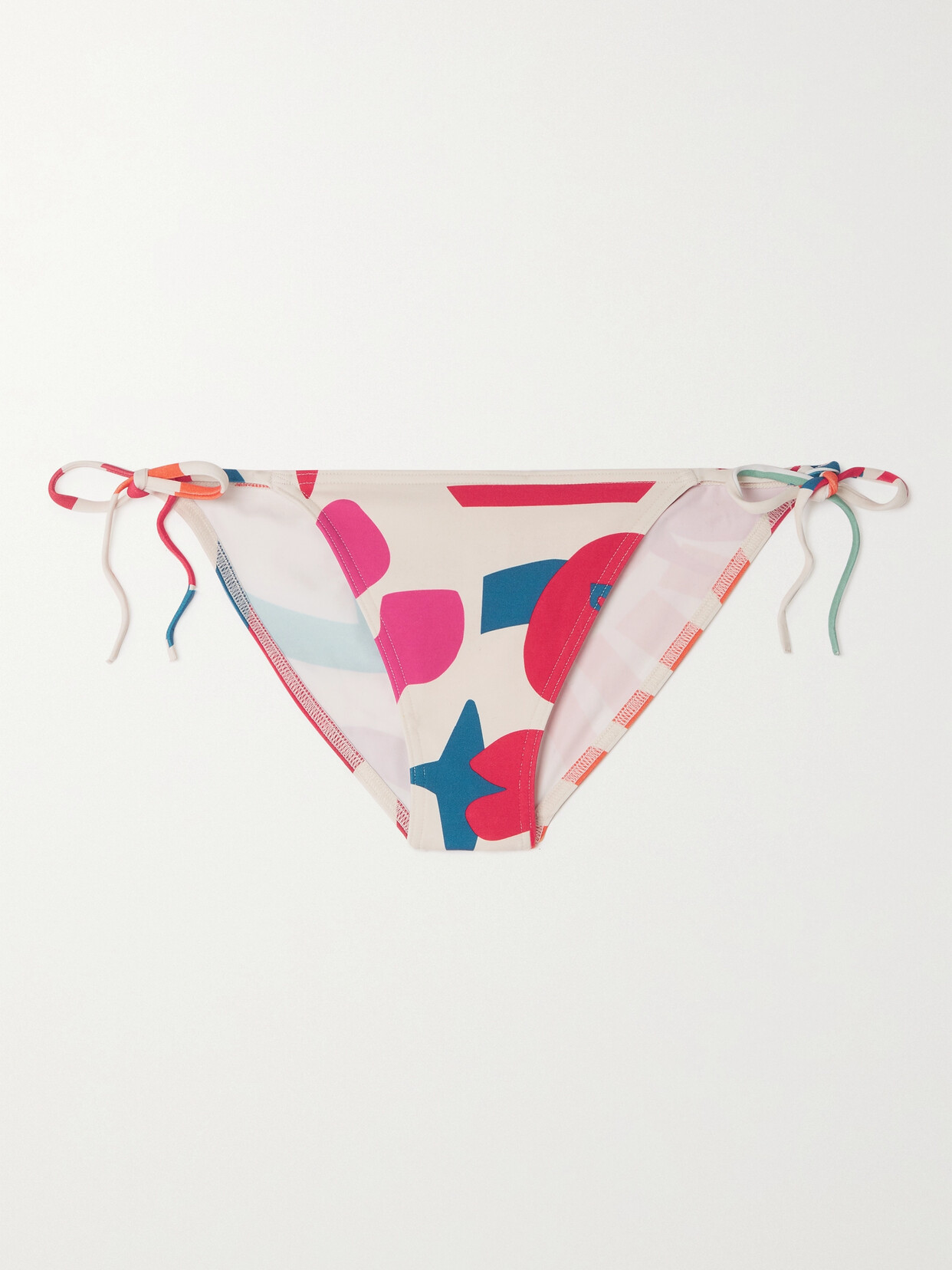 Eres Effigie Sable Printed Bikini Briefs - White