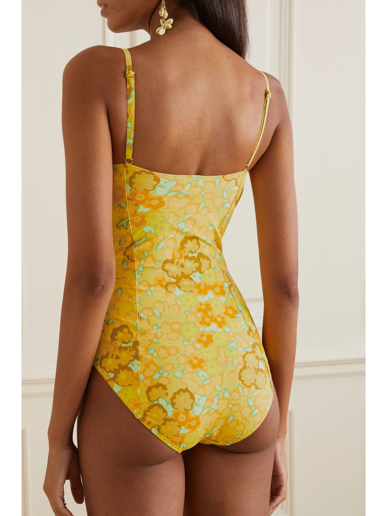 TORY BURCH FLORAL-PRINT UNDERWIRED SWIMSUIT