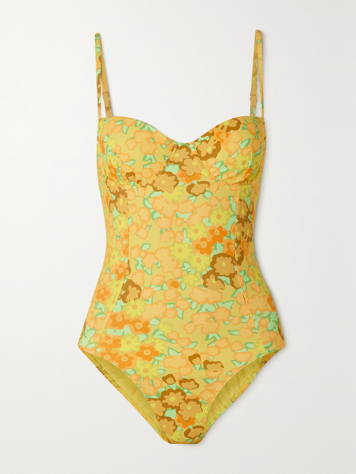 TORY BURCH FLORAL-PRINT UNDERWIRED SWIMSUIT