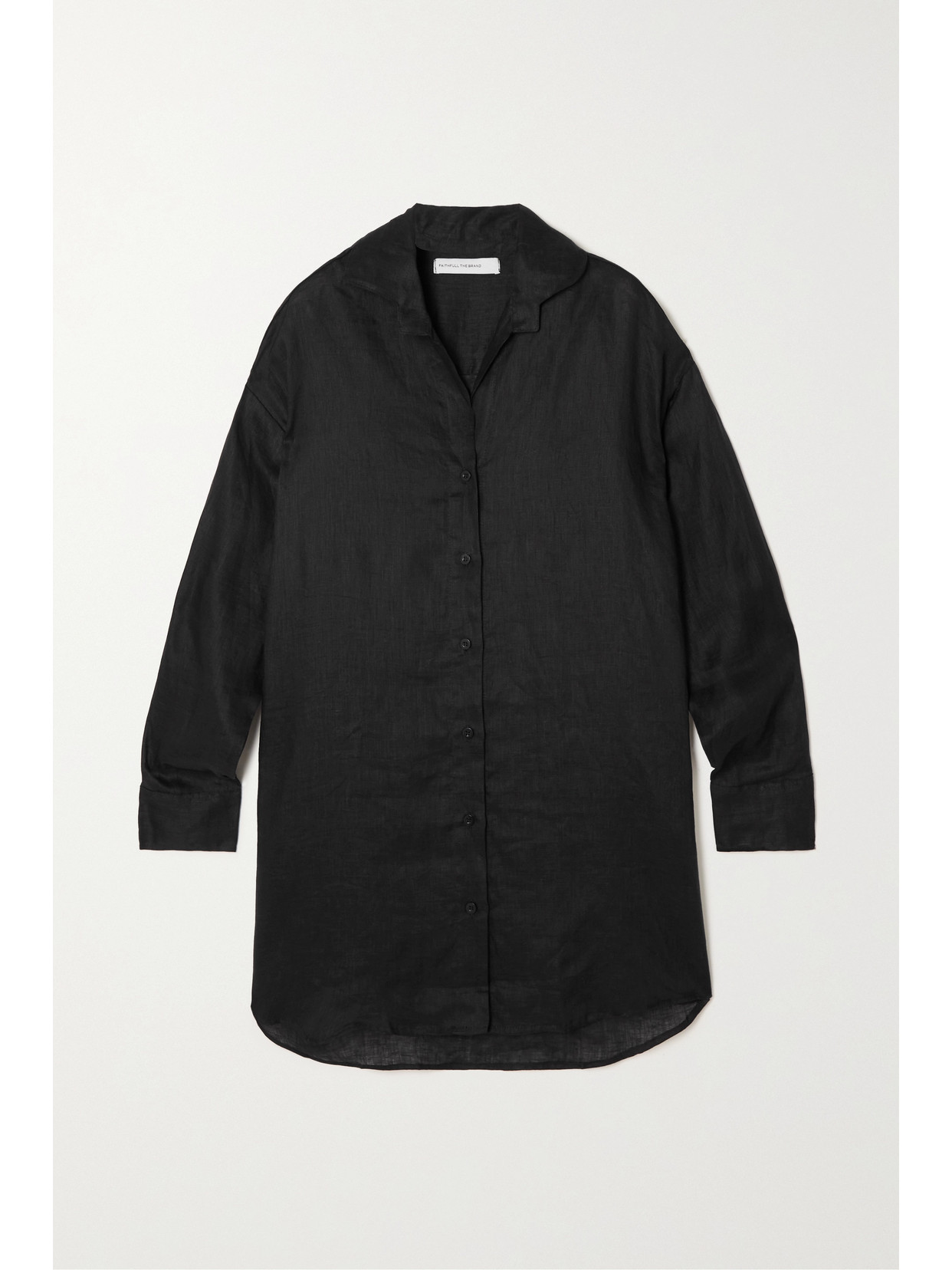 Faithfull The Brand - Tortuga Linen Shirt Dress - Black