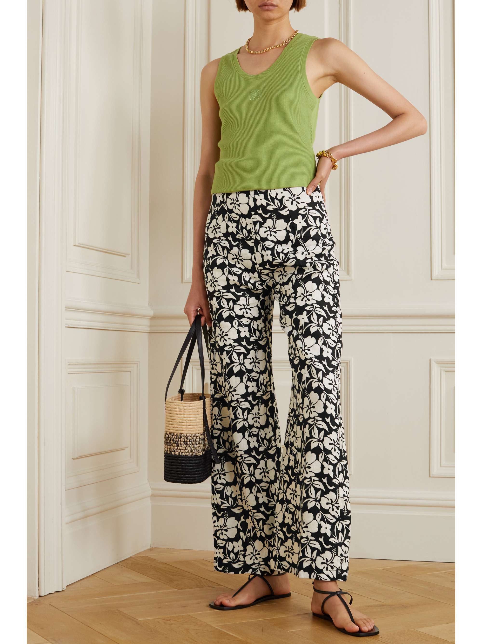NET SUSTAIN Ottavio floral-print linen 