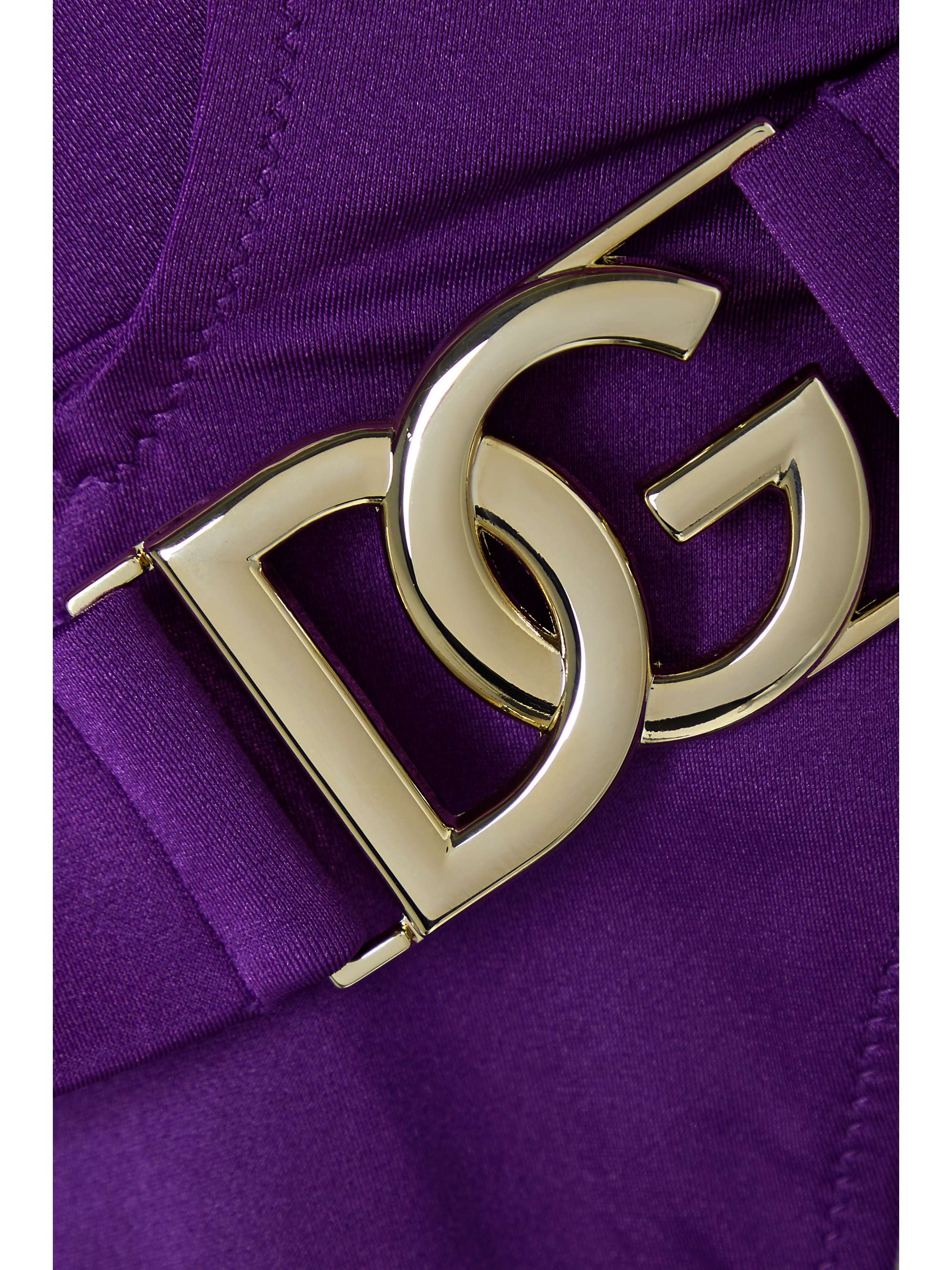 DOLCE&GABBANA 挖剪配腰带连体泳衣