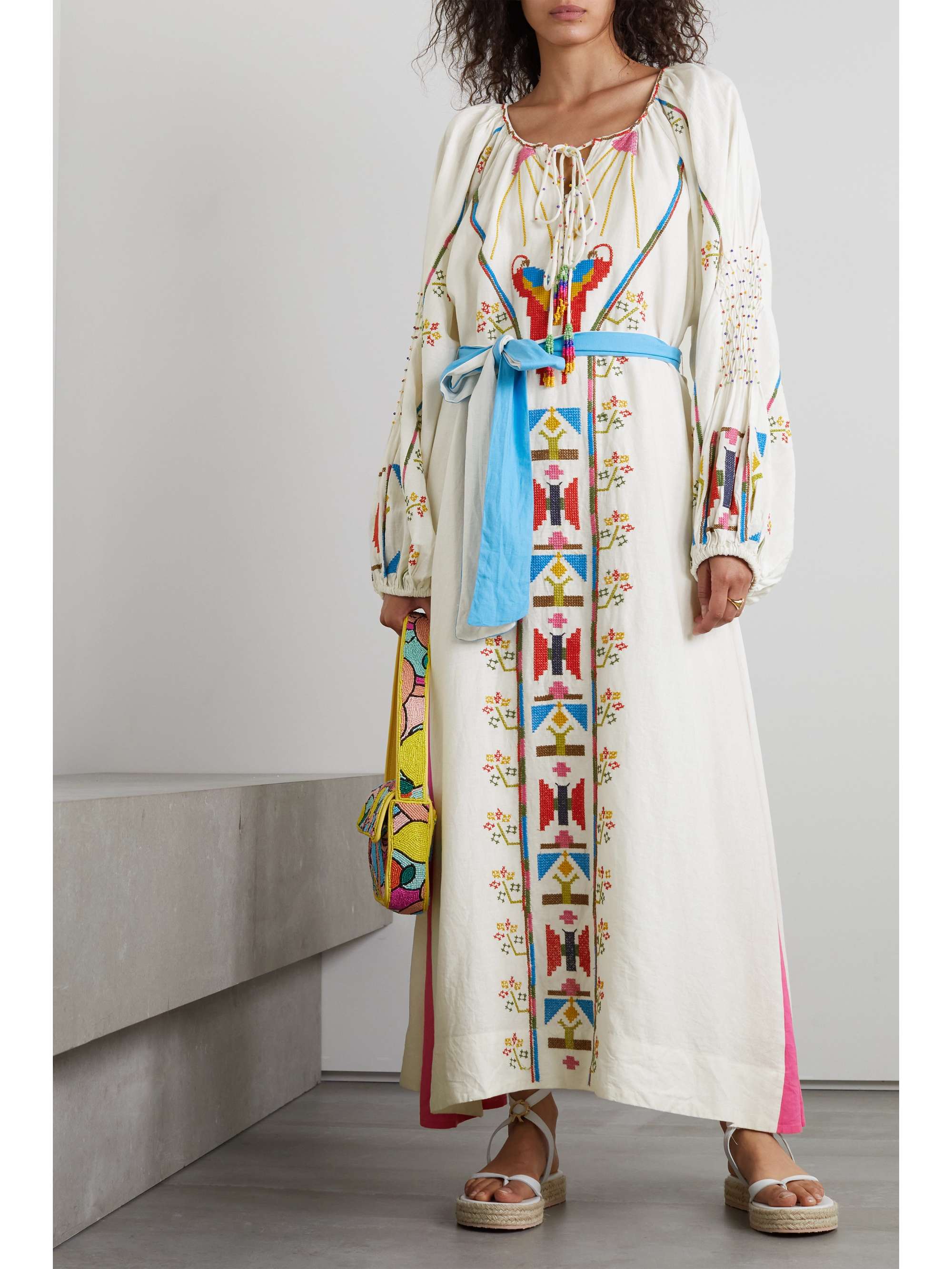 poplin maxi dress 