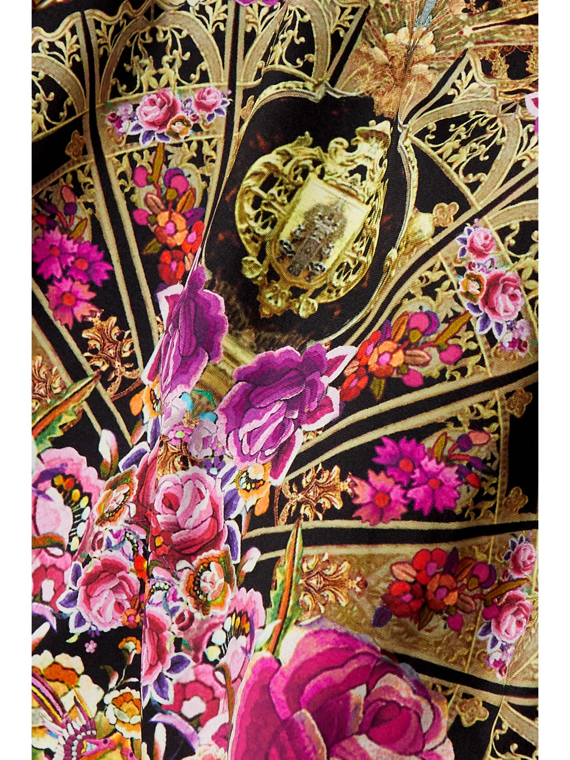 CAMILLA Embellished printed stretch-ECONYL swimsuit